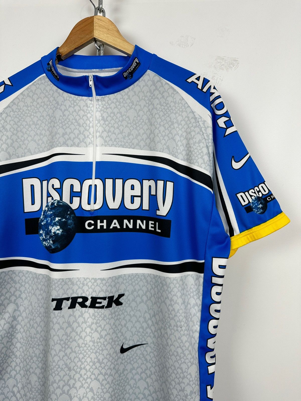 Nike 2005 Vintage Nike Discovery Channel AMD Cycling Jersey Size US XXL / EU 58 / 5 - 5 Thumbnail