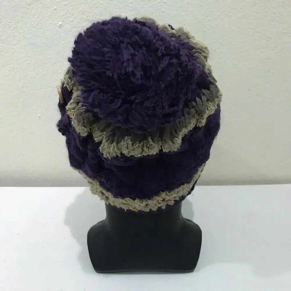 Japanese Brand × Vintage Japanese Brand Navajo Design Earflap Fleece Beanie Hat Size ONE SIZE - 4 Thumbnail