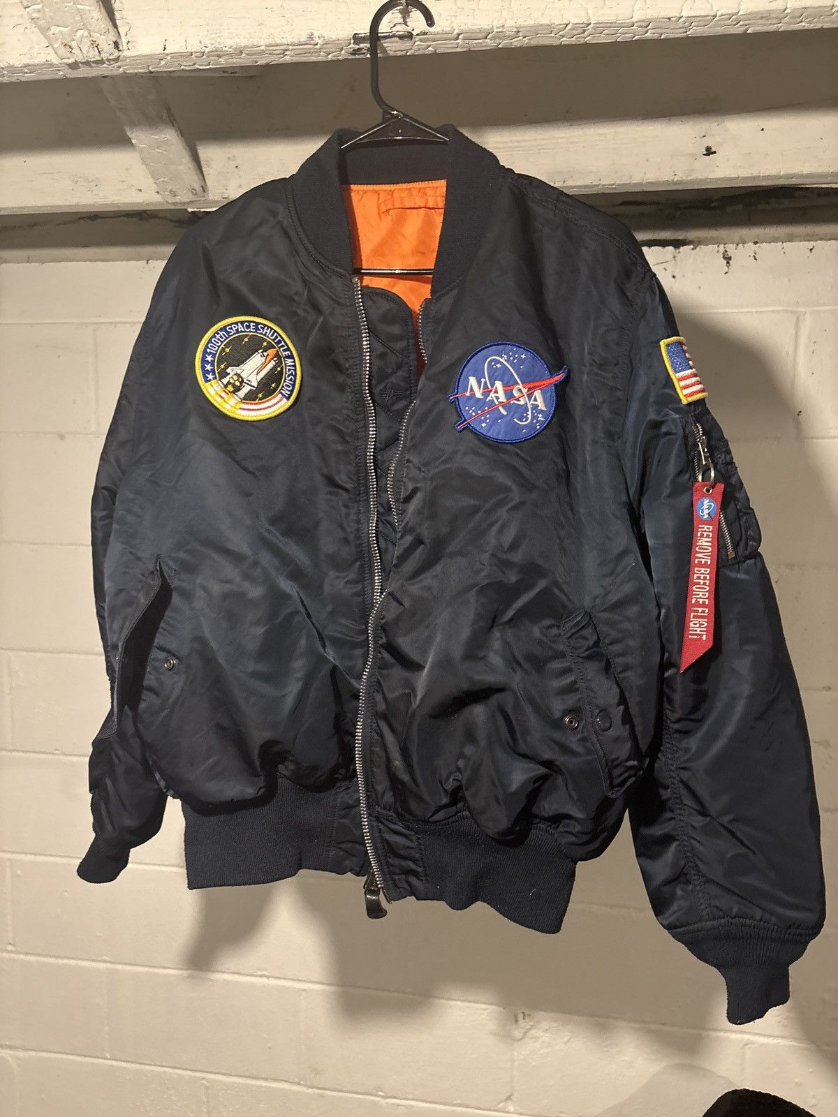 Alpha Industries 100th Anniversary NASA bomber Size US XL / EU 56 / 4 - 1 Thumbnail
