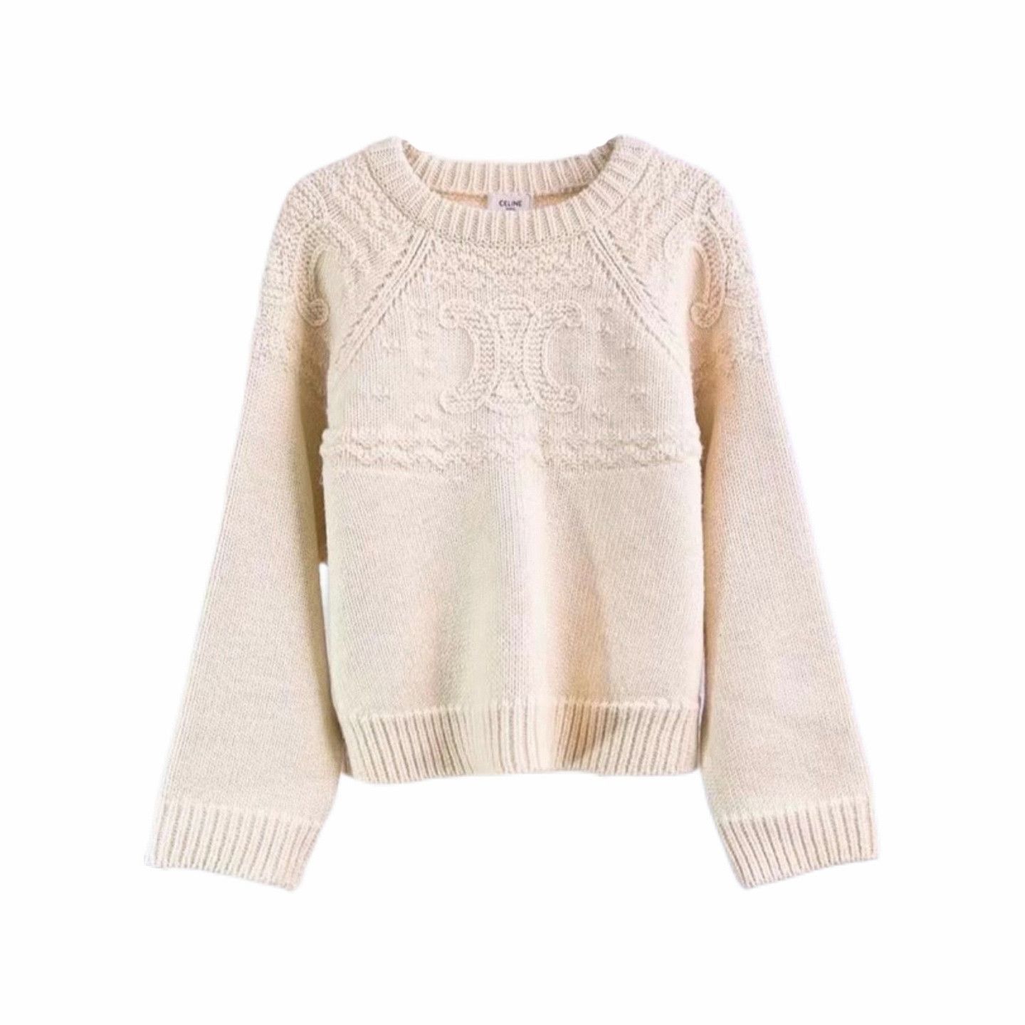 Celine Celine Triomphe Wool Sweater Size S Size S / US 4 / IT 40 - 1 Thumbnail