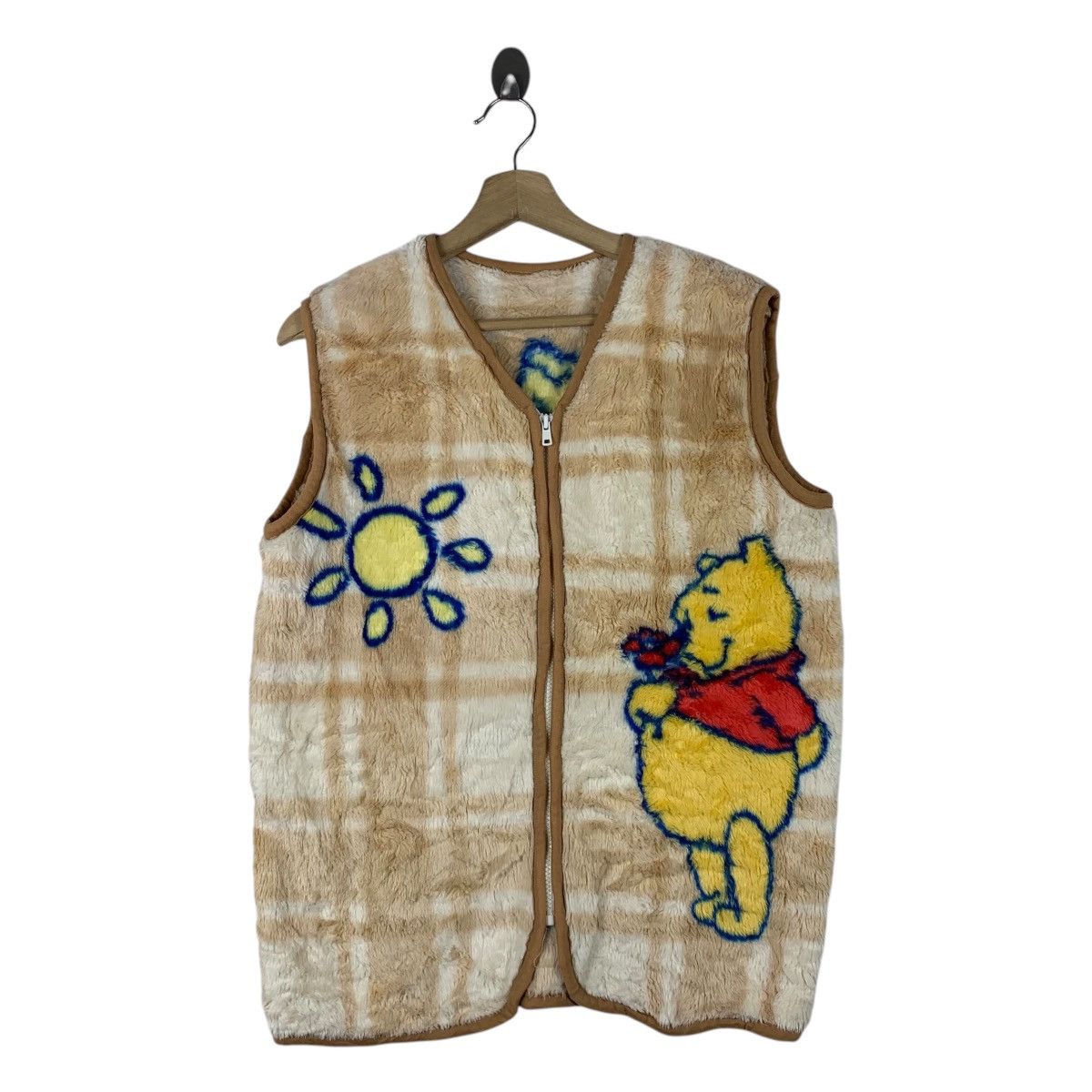 Japanese Brand × Vintage Winnie The POOH Disney Cartoon Big Logo Fleece Vest Jacket Size US M / EU 48-50 / 2 - 1 Thumbnail