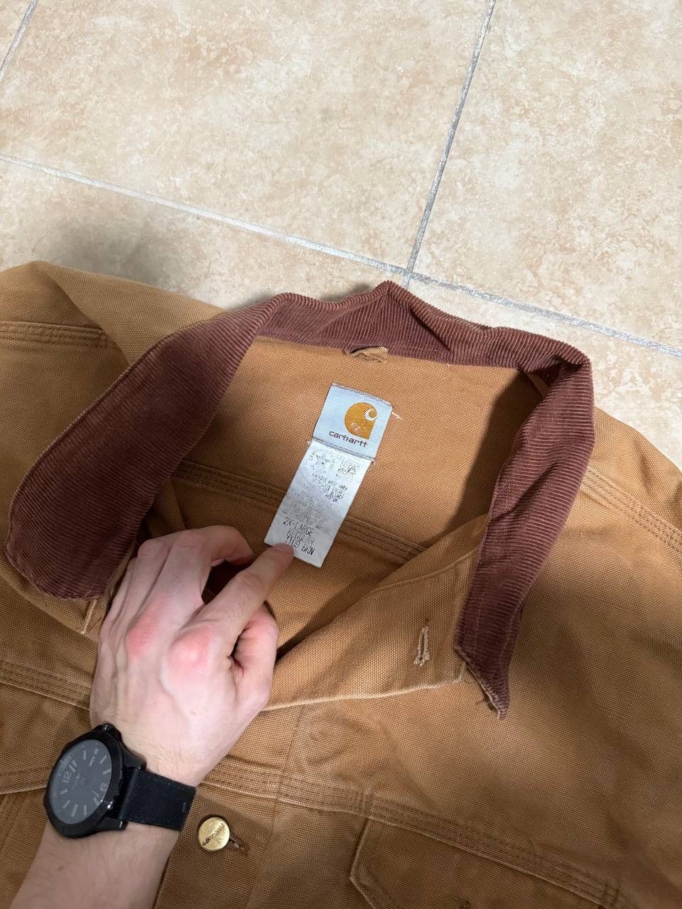 Carhartt Carhartt Tan & Brown Workwear Jacket vintage rare jeans XL Size US XL / EU 56 / 4 - 2 Thumbnail