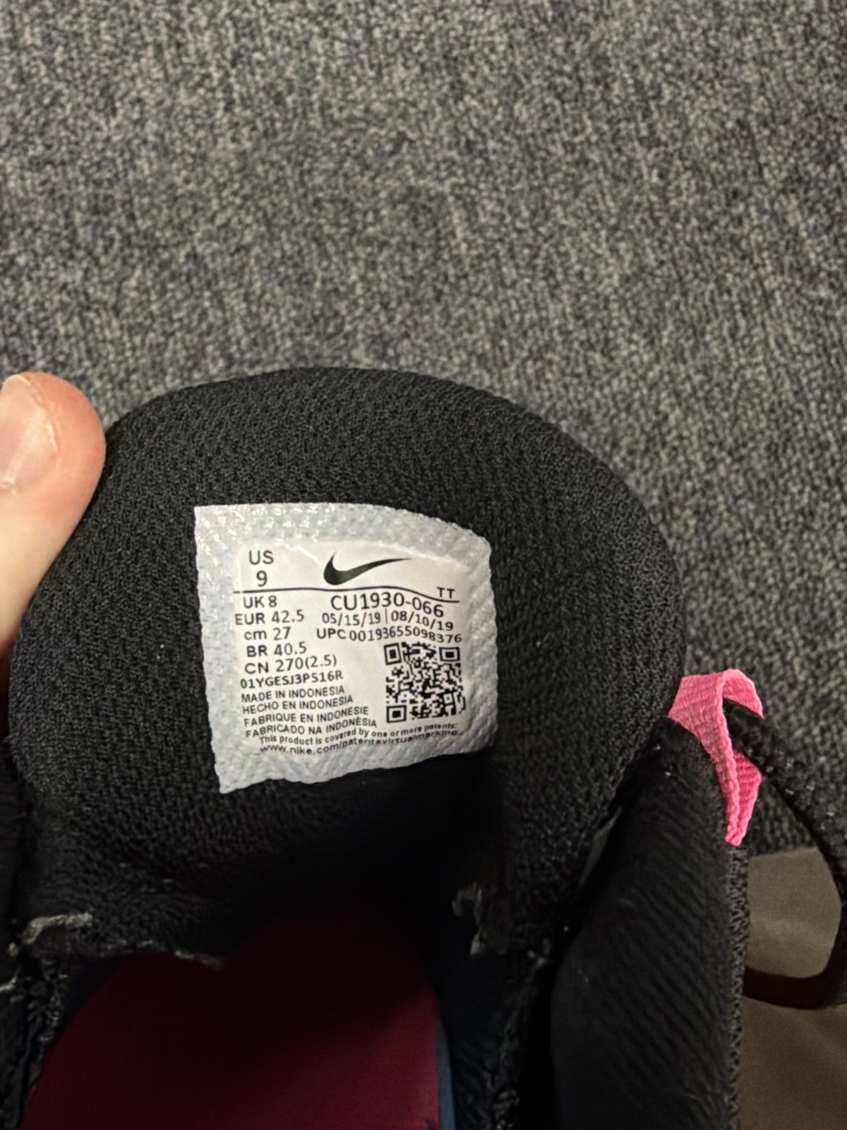 Nike Nike Air Max 95 Black Pink Blast - Size US 10 / EU 44 / UK 9 Size US 9 / EU 42 - 8 Thumbnail