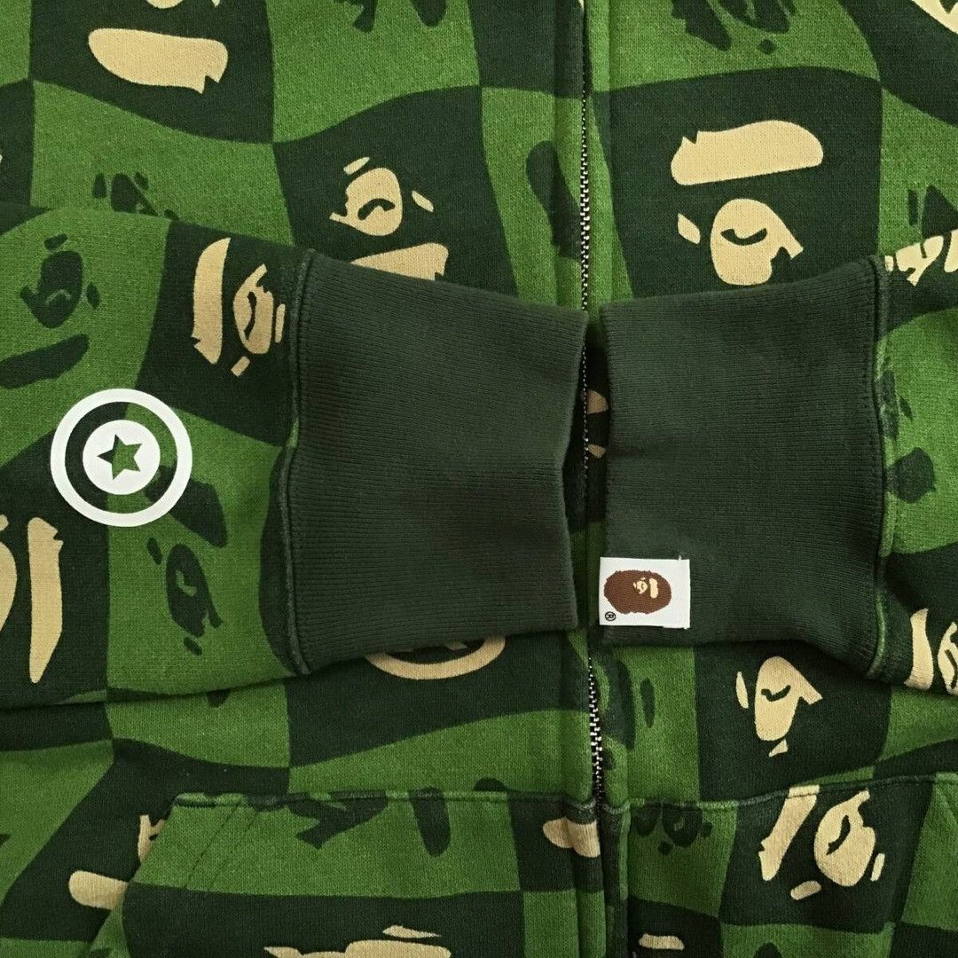 Bape BAPE FACE Logo Distortion Shark Full Zip Hoodie APE Size US M / EU 48-50 / 2 - 6 Thumbnail