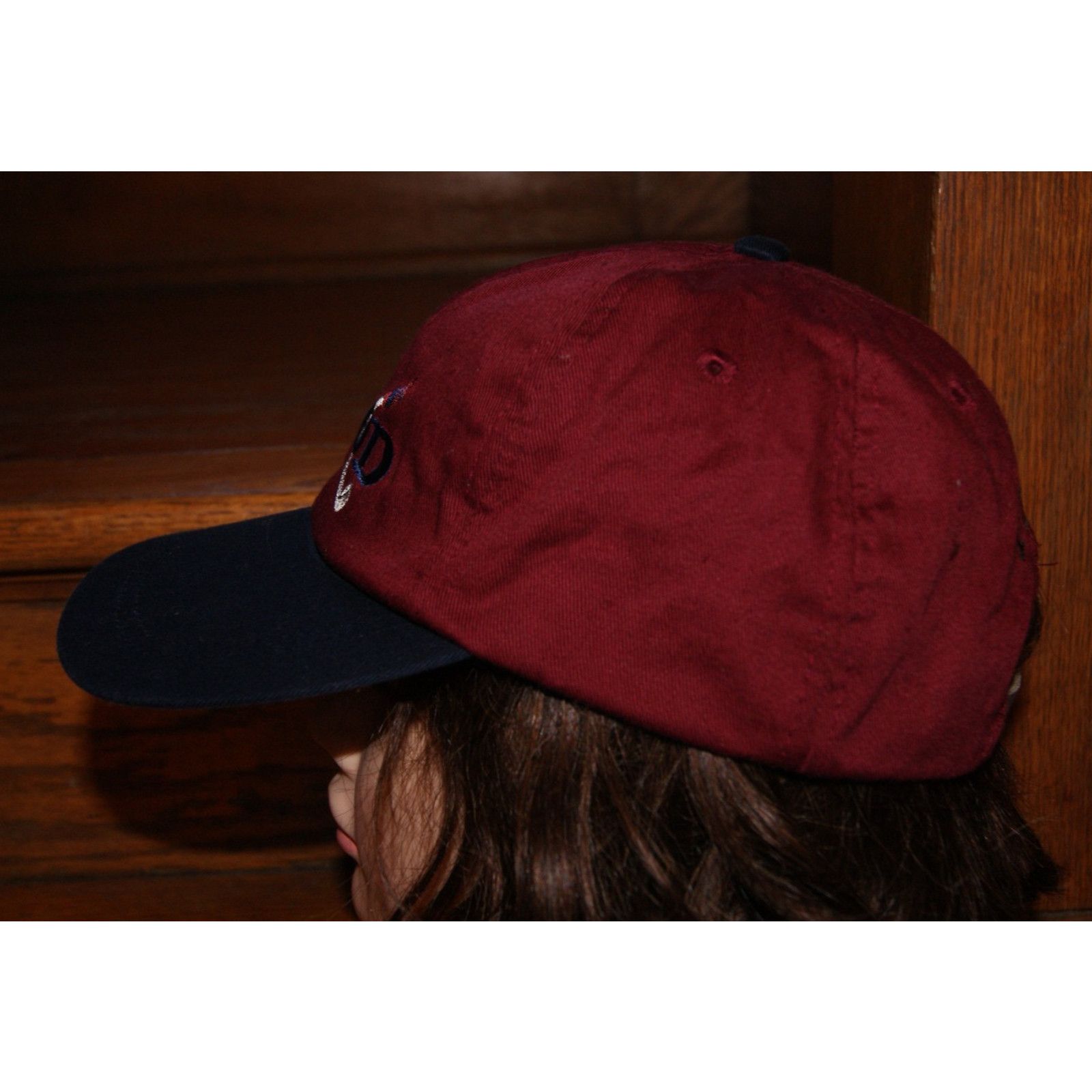 Izod VTG Izod Maroon Golf Clubs Logo Cap Hat Leather Strapback Size ONE SIZE - 5 Thumbnail