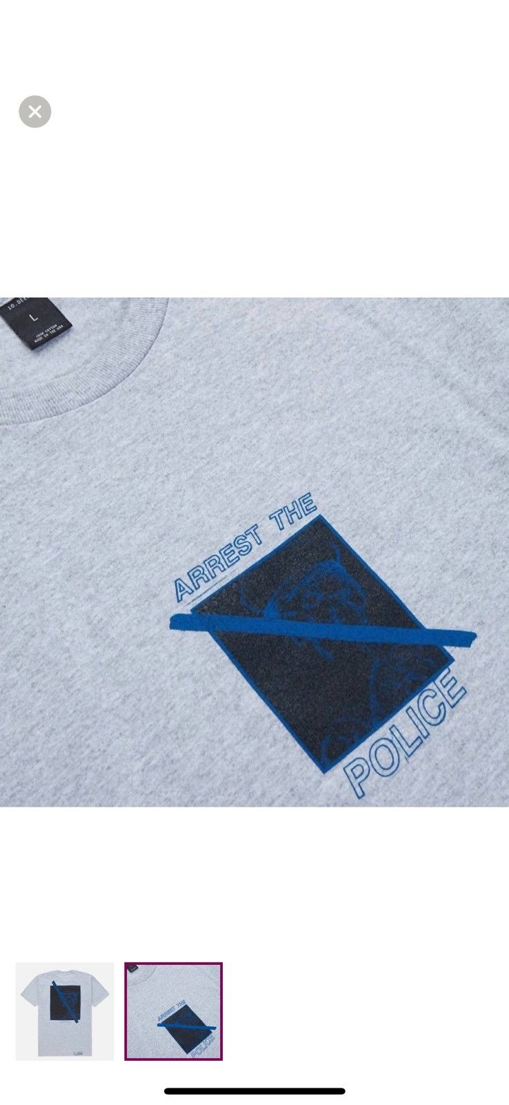 10 Deep 10 Deep Arrest the Police tee Size US L / EU 52-54 / 3 - 6 Thumbnail