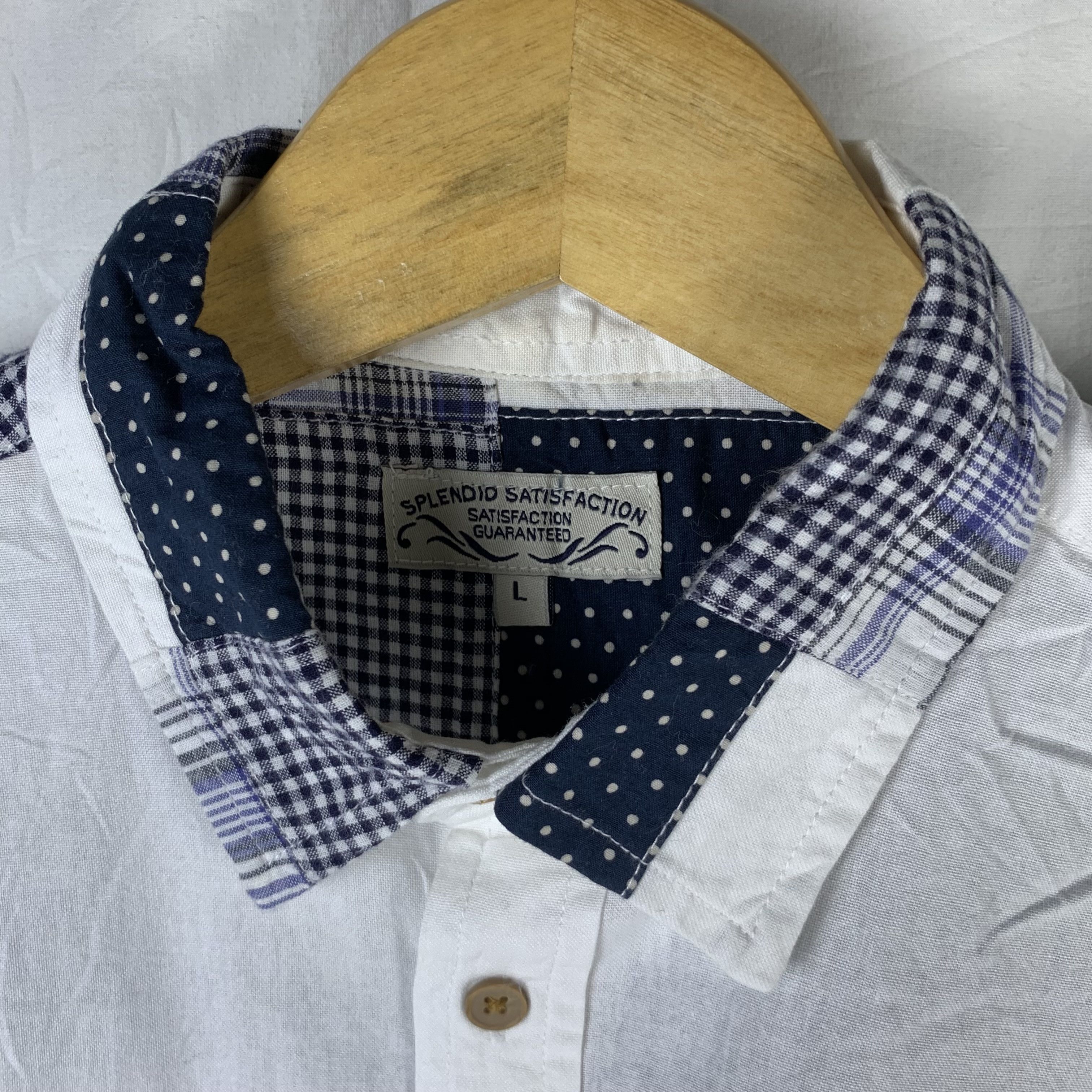 Japanese Brand Splendid Japanese Brand Patch Work Shirt Size US L / EU 52-54 / 3 - 5 Thumbnail