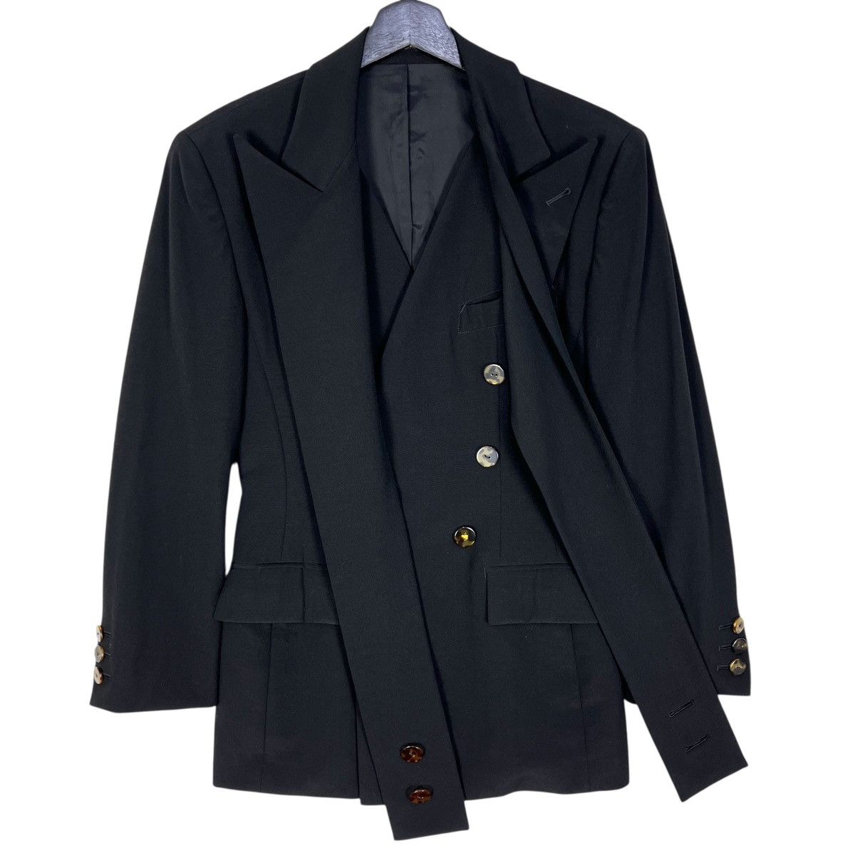 Jean Paul Gaultier JPG Jean Paul Gaultier Femme Drape Blazer Jacket Size M / US 6-8 / IT 42-44 - 6 Thumbnail