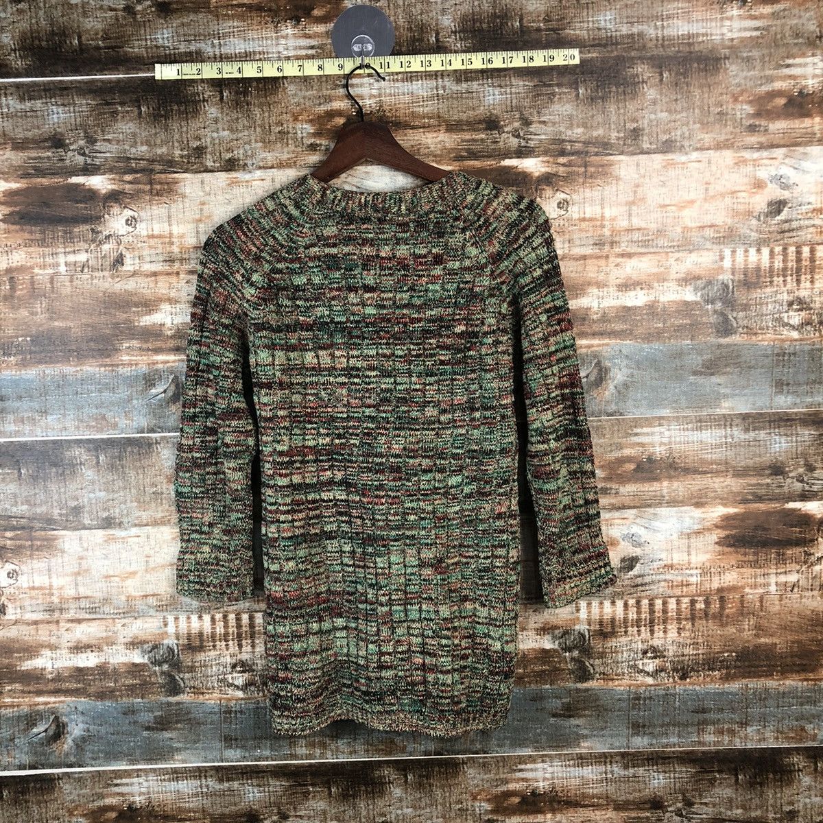 Other DL Knit japan vintage Green Cardigan Knitwear #C688 Size M / US 6-8 / IT 42-44 - 11 Thumbnail
