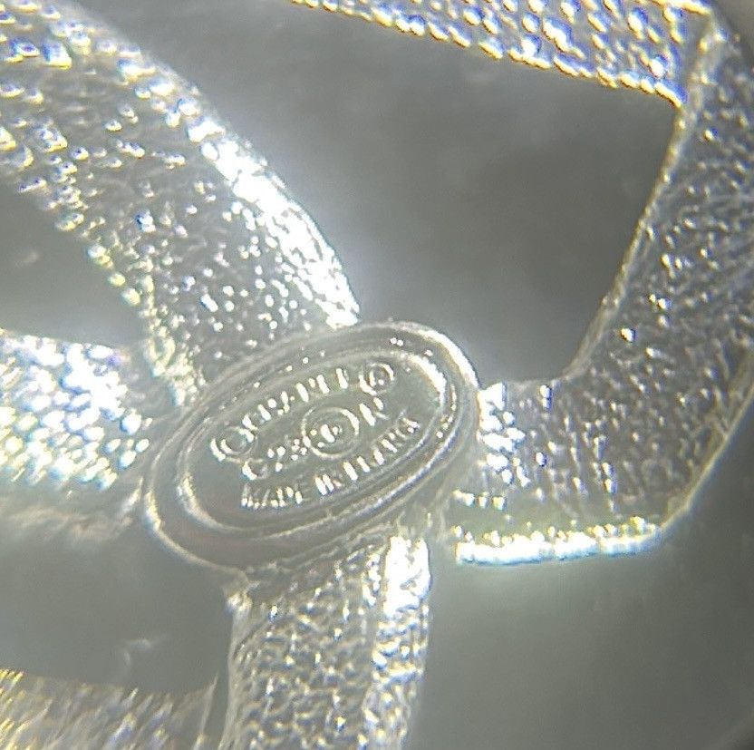 Chanel Chanel Crystal Double Heart Logo Brooch Silver C23N Size ONE SIZE - 16 Thumbnail