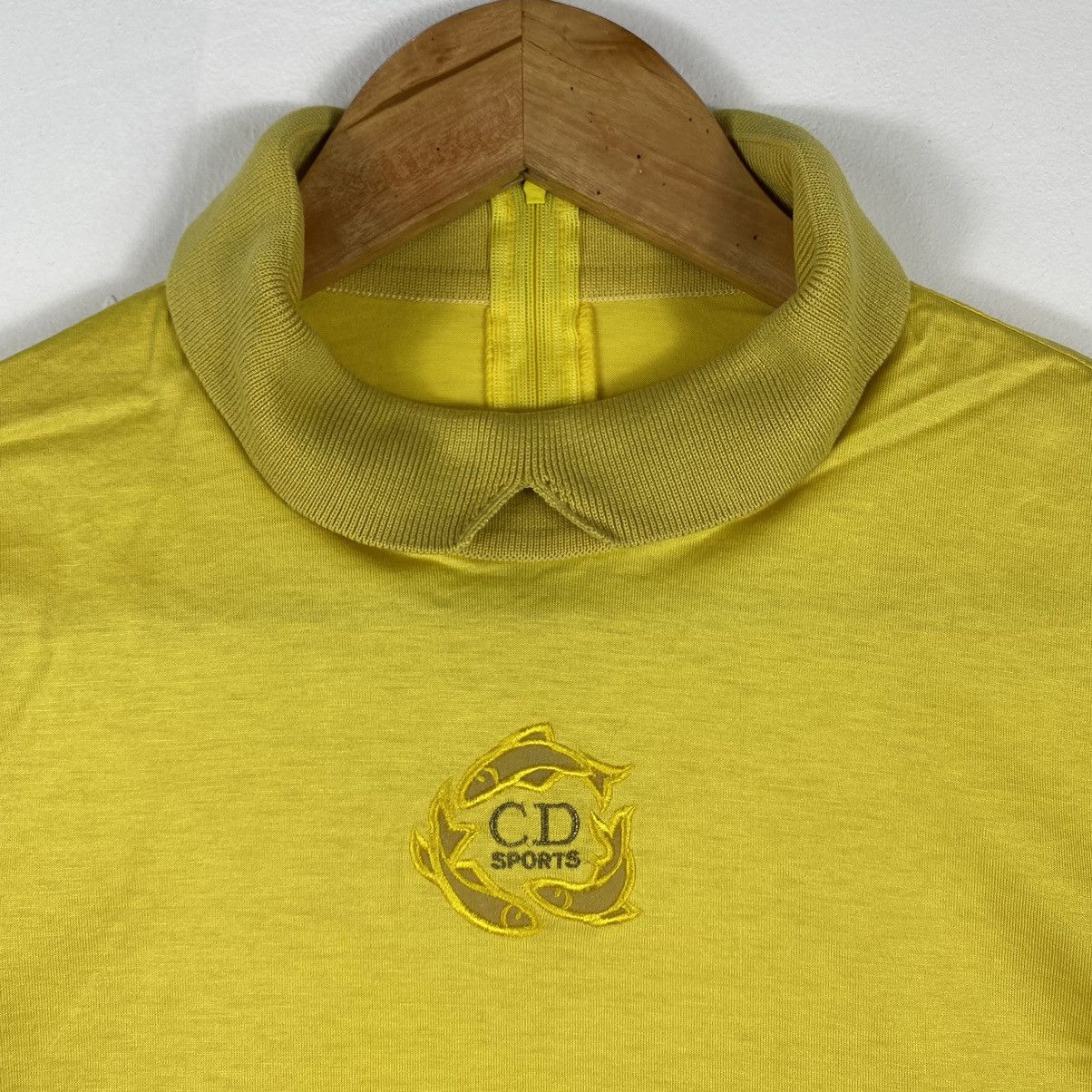 Christian Dior Monsieur × Vintage VINTAGE 80's CD SPORTS BACK ZIPPER LS POLO TEE Size M / US 6-8 / IT 42-44 - 3 Thumbnail