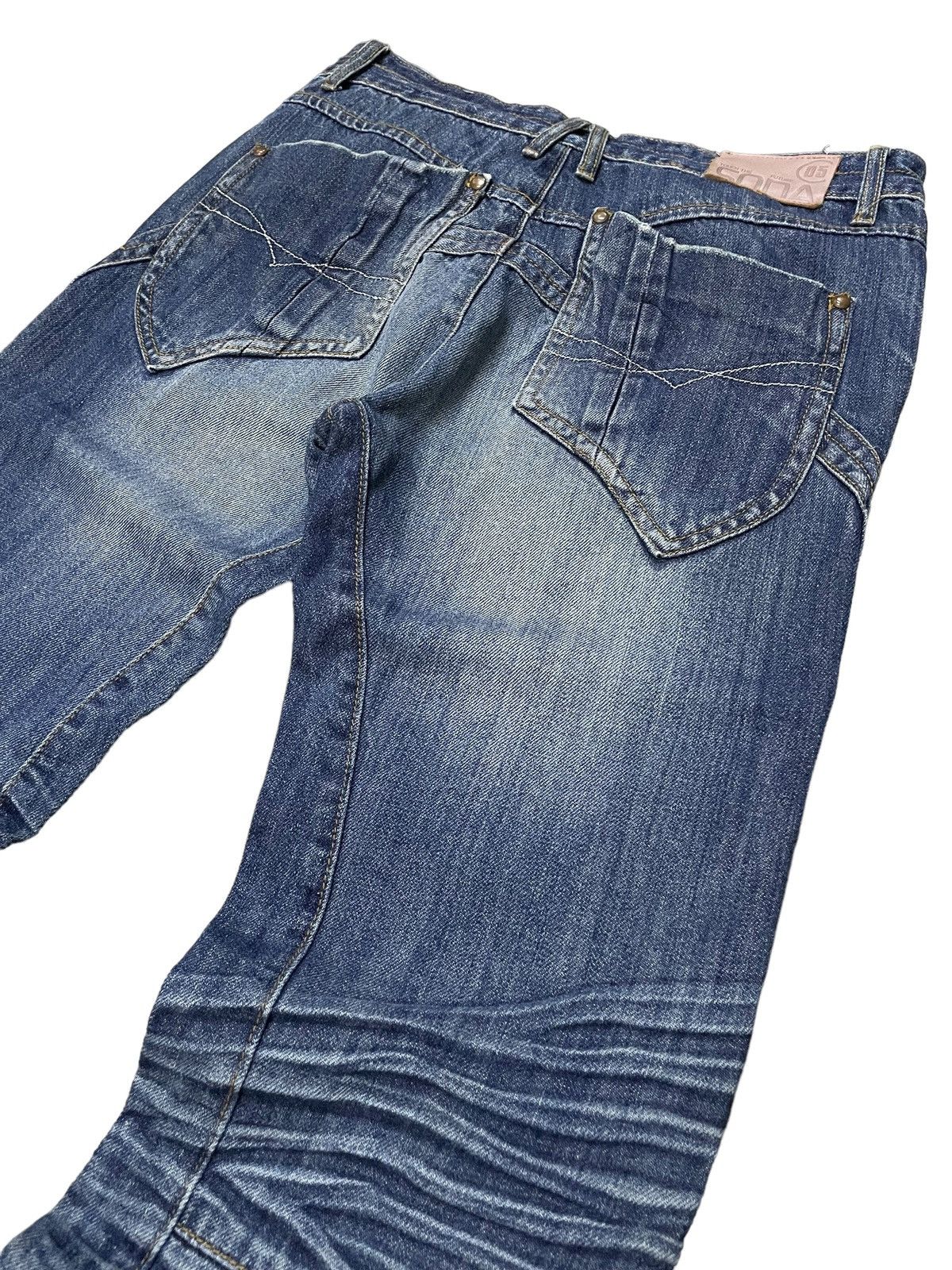 GOSTAR DE FUGA Vintage Soda Slanted Flat Seam 3D Claw Mark Loose Jeans Size US 31 - 14 Thumbnail