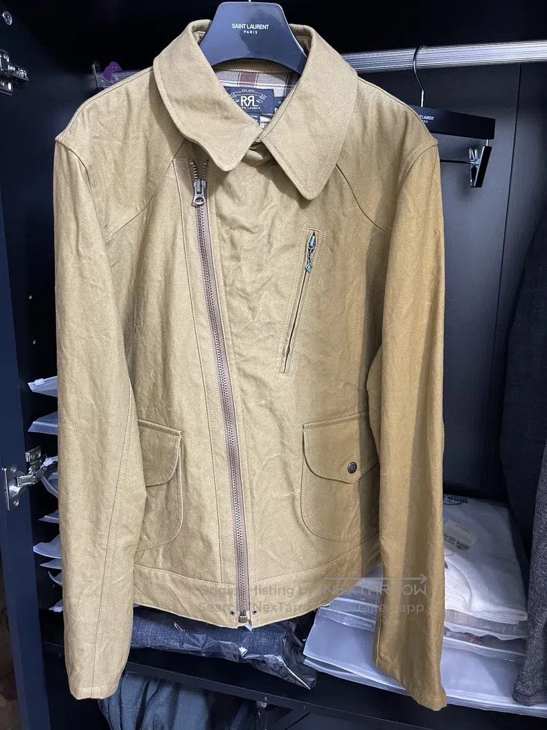RRL Ralph Lauren RRL Ralph Lauren Old style pure cotton biker jacket Size US M / EU 48-50 / 2 - 1 Thumbnail