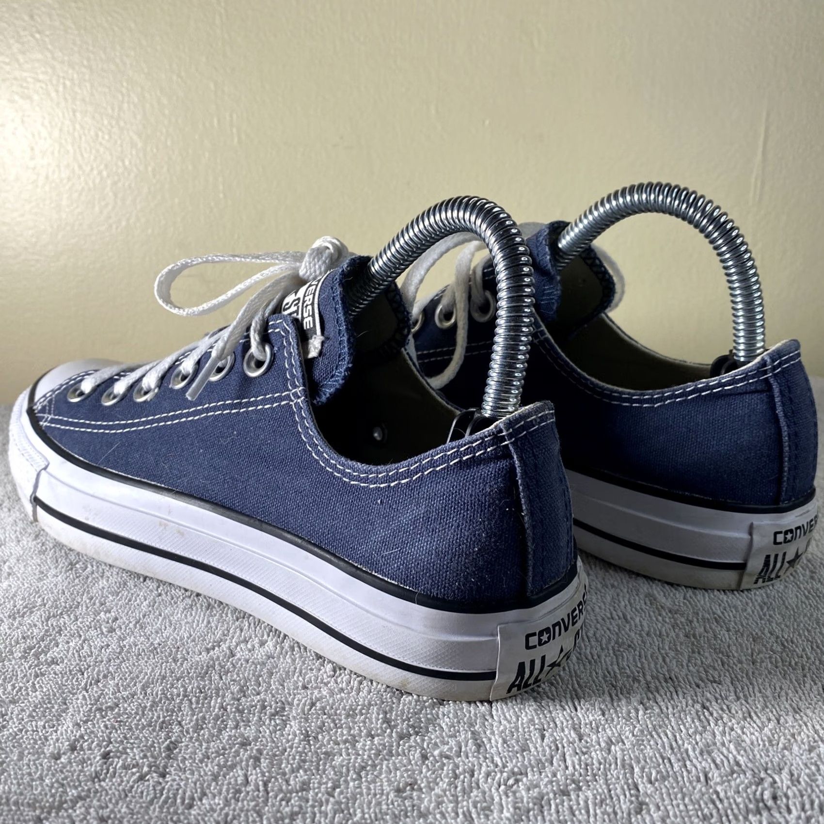 Converse Converse Allstar Low Blue Wm 7 Mens 5 Shoes Sneaker Unisex Adults White 7 Athletic Low Top Smart Casual Size US 7 / EU 40 - 4 Thumbnail