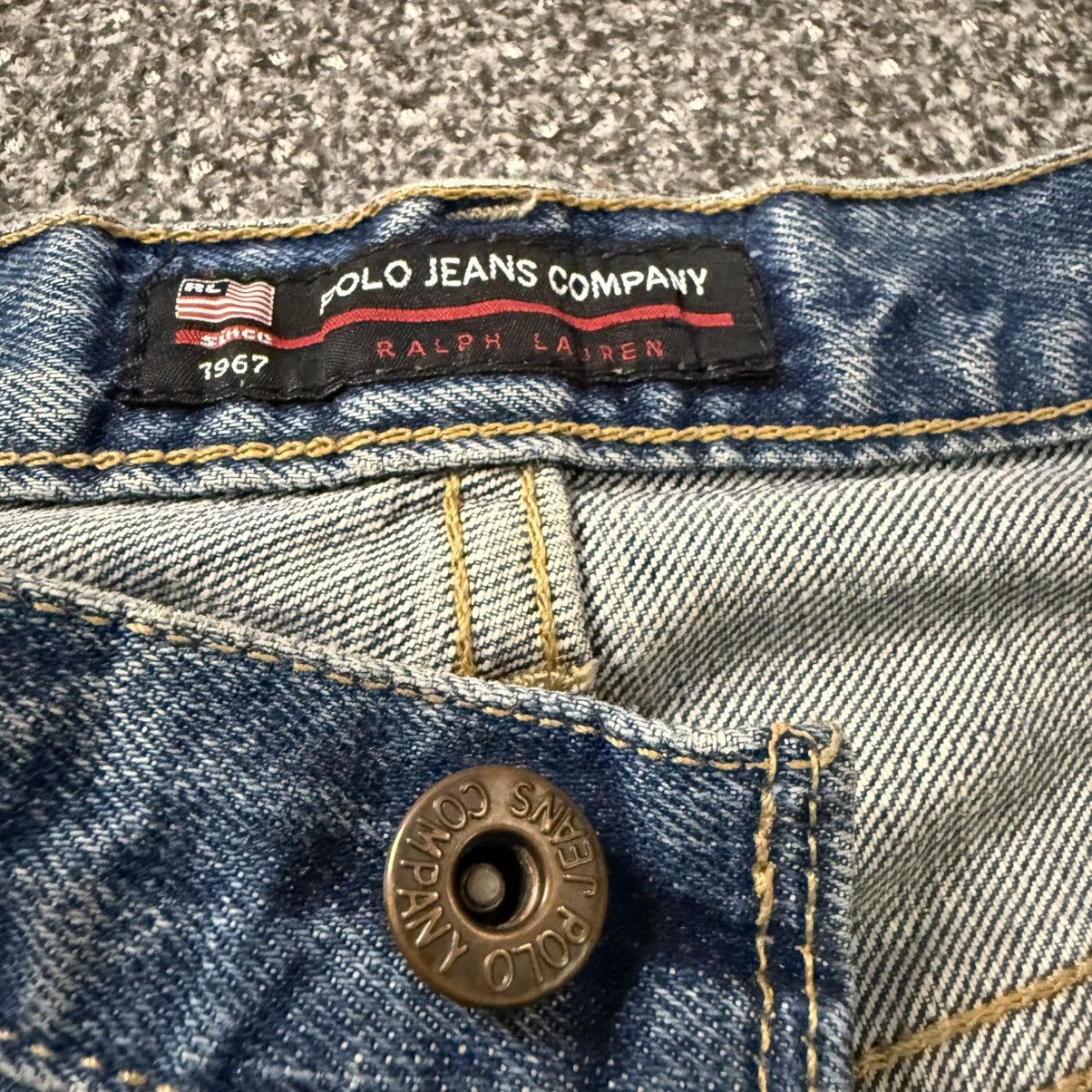 RRL Ralph Lauren Vintage Ralph Lauren C5 Freemont Carpenter Distressed Denim Size US 32 / EU 48 - 17 Thumbnail