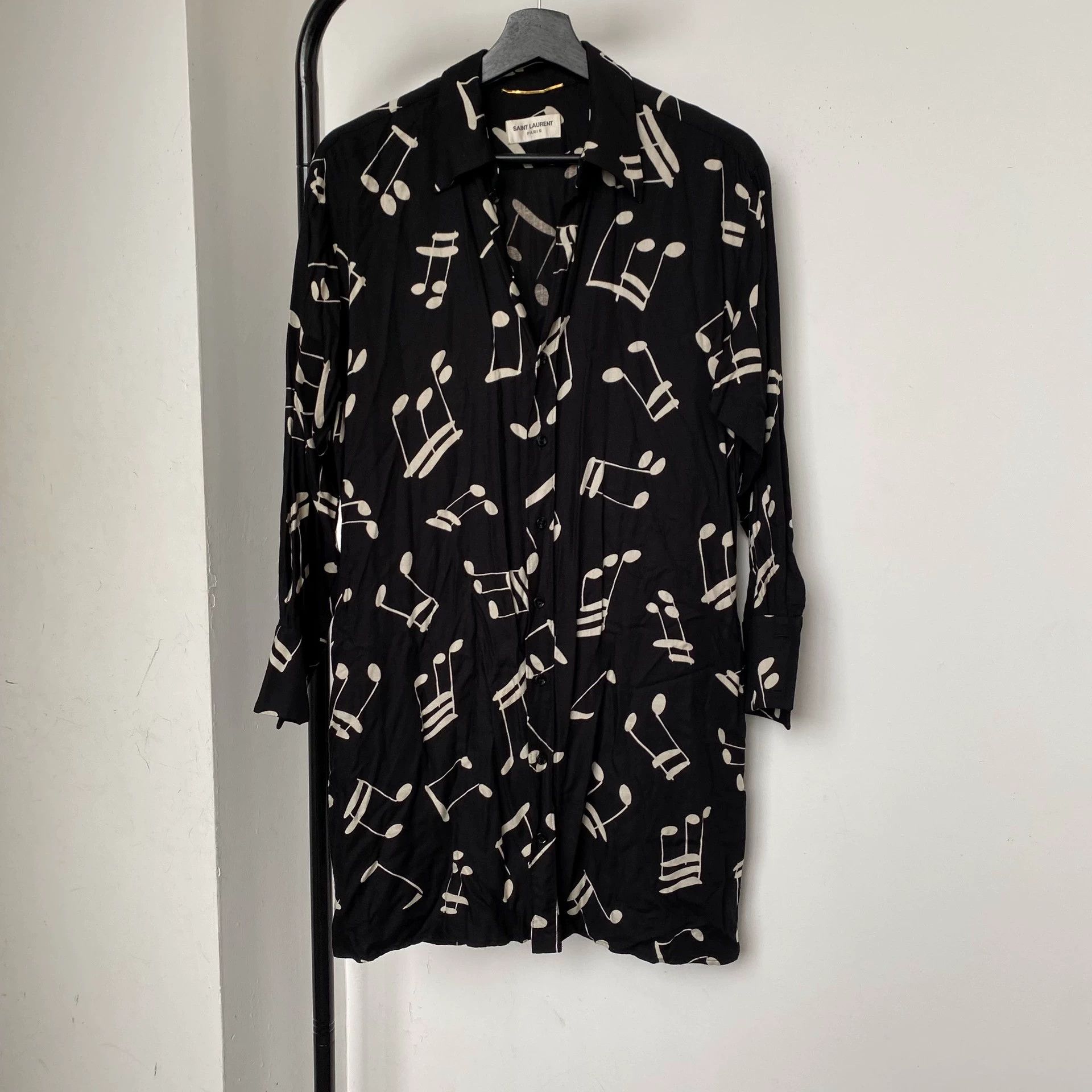 Saint Laurent Paris Saint Laurent SLP Musical Note Shirt Size US M / EU 48-50 / 2 - 1 Thumbnail