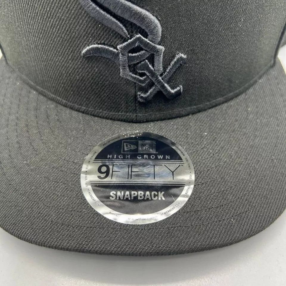 New Era Chicago White Sox Hat Men 9Fifty New Era MLB Snap Back Cap Size ONE SIZE - 5 Thumbnail