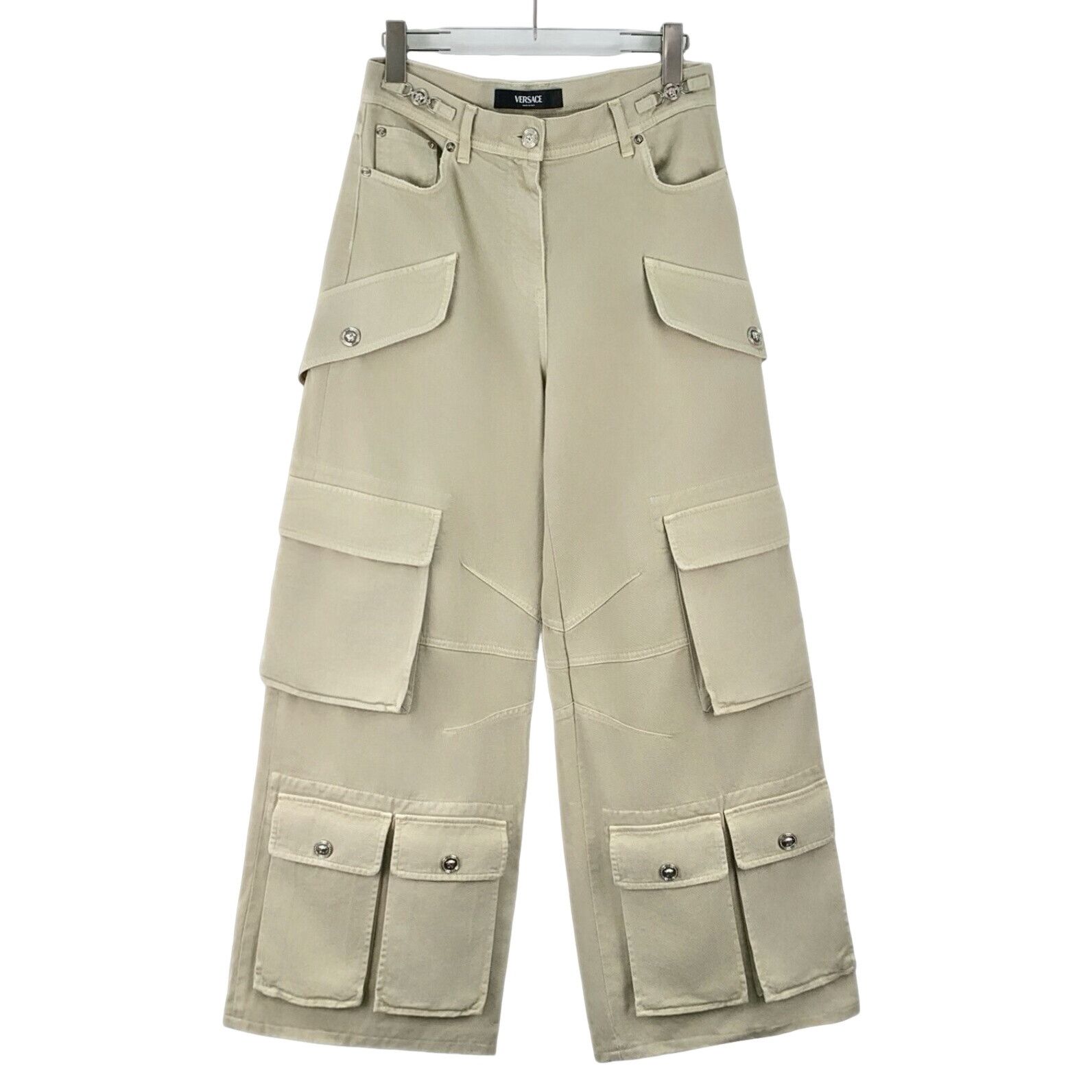 Versace Versace Khaki Multi-Pocket Cargo Pants 26 Size US 26 / EU 42 - 1 Thumbnail