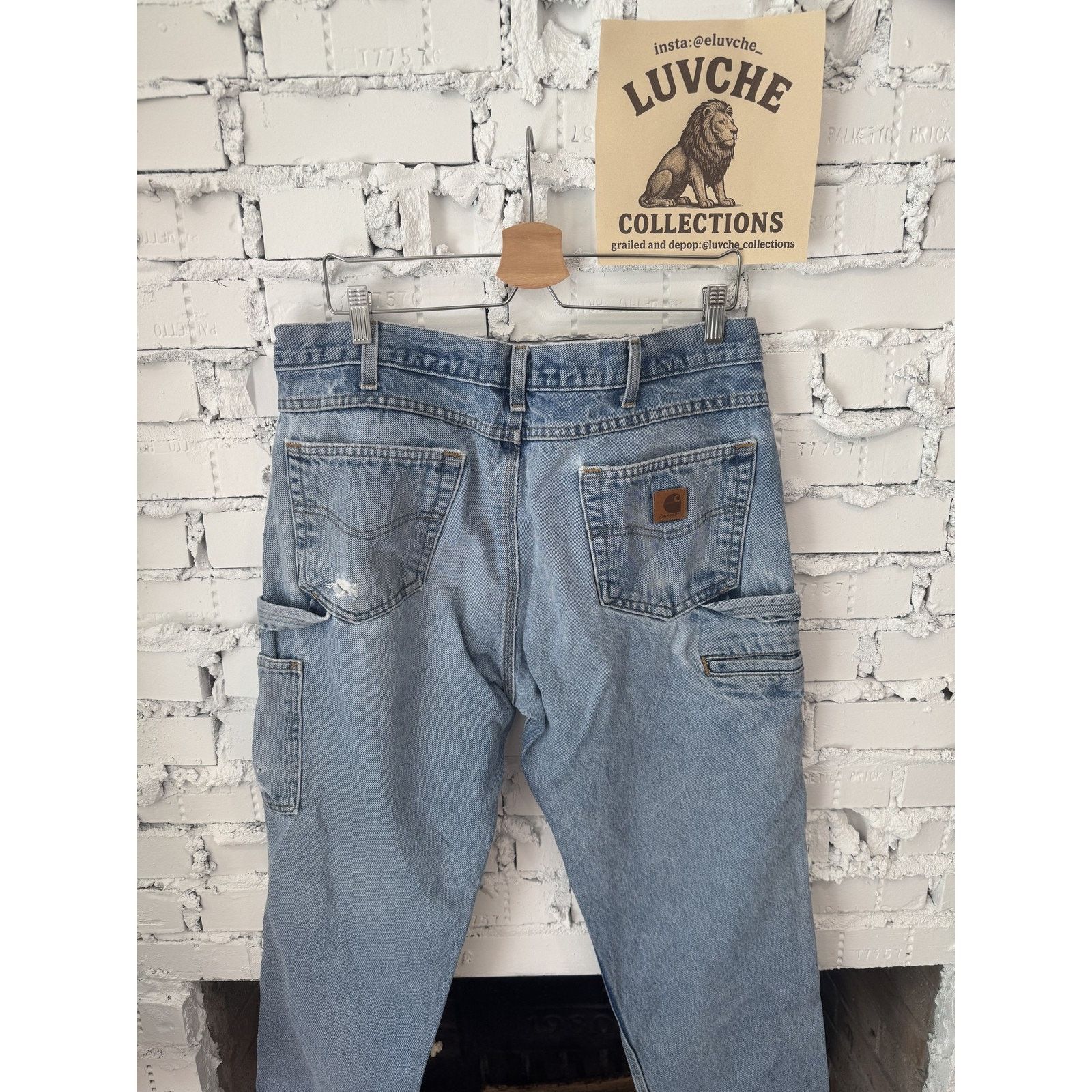 Carhartt Carhartt Jeans Mens 36x30 Blue Fit Distressed Workwear Denim Size US 36 / EU 52 - 3 Thumbnail