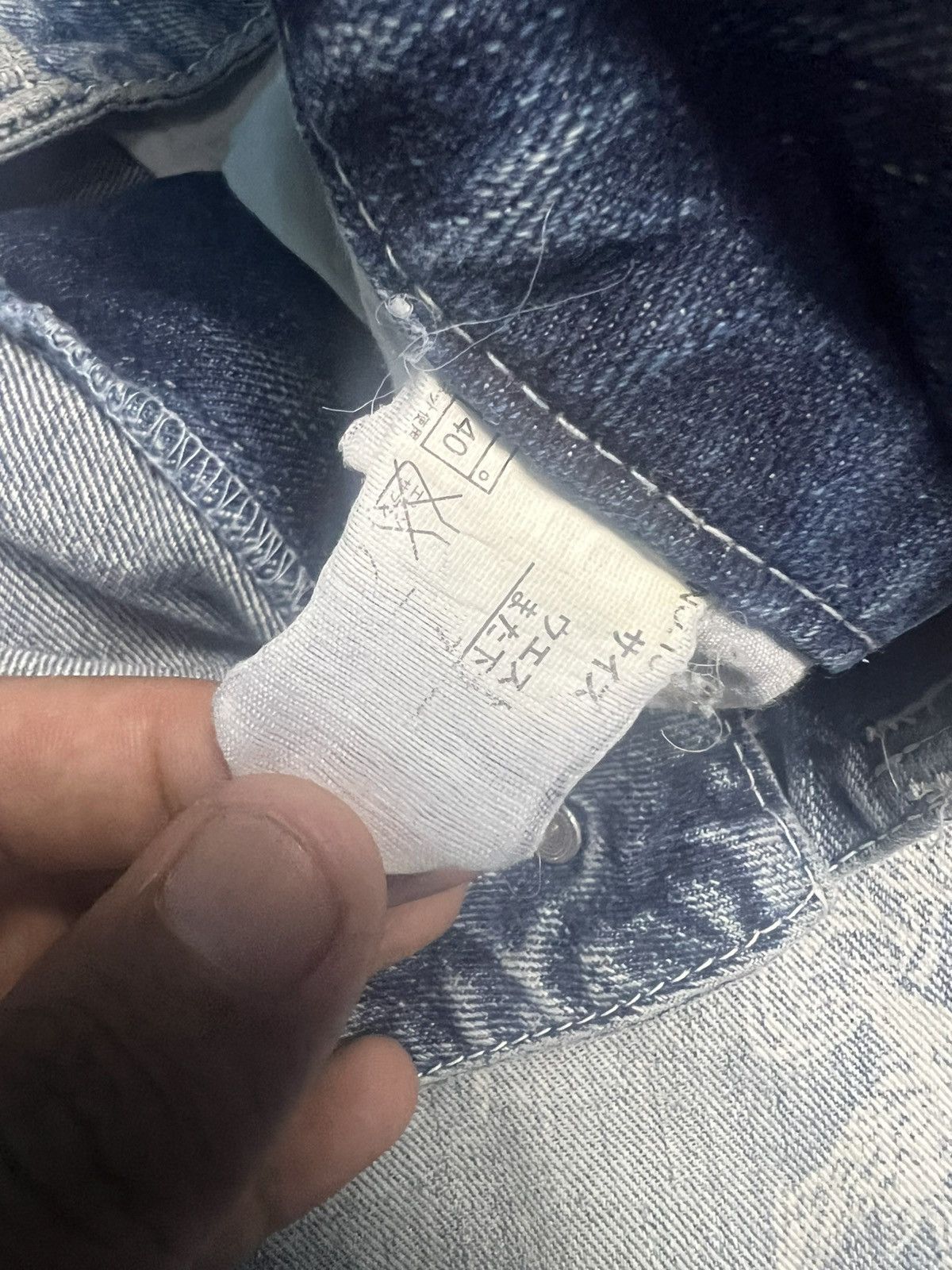 Japanese Brand Y2K Winged Skull Graphic Jeans Japanese Streetwear Denim(45) Size US 33 - 8 Thumbnail