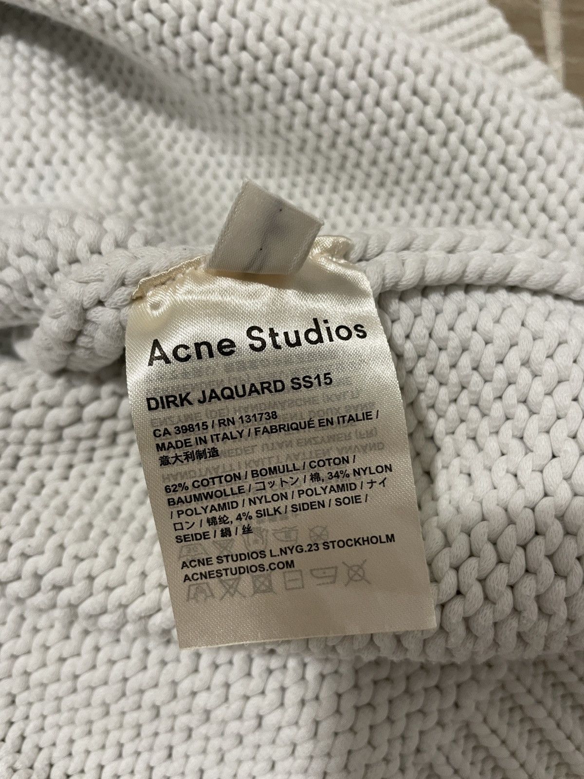 Acne Studios × Drain Gang × Sad Boys Acne Studios Dirk Jacquard SS15 Knit Sweater Size US XS / EU 42 / 0 - 4 Thumbnail