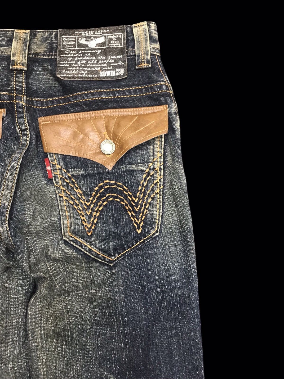 Edwin 💥FLARE💥ARCHIVAL EDWIN WSTERNER DOPE FADES FLARE DENIM F181 Size US 30 / EU 46 - 10 Thumbnail