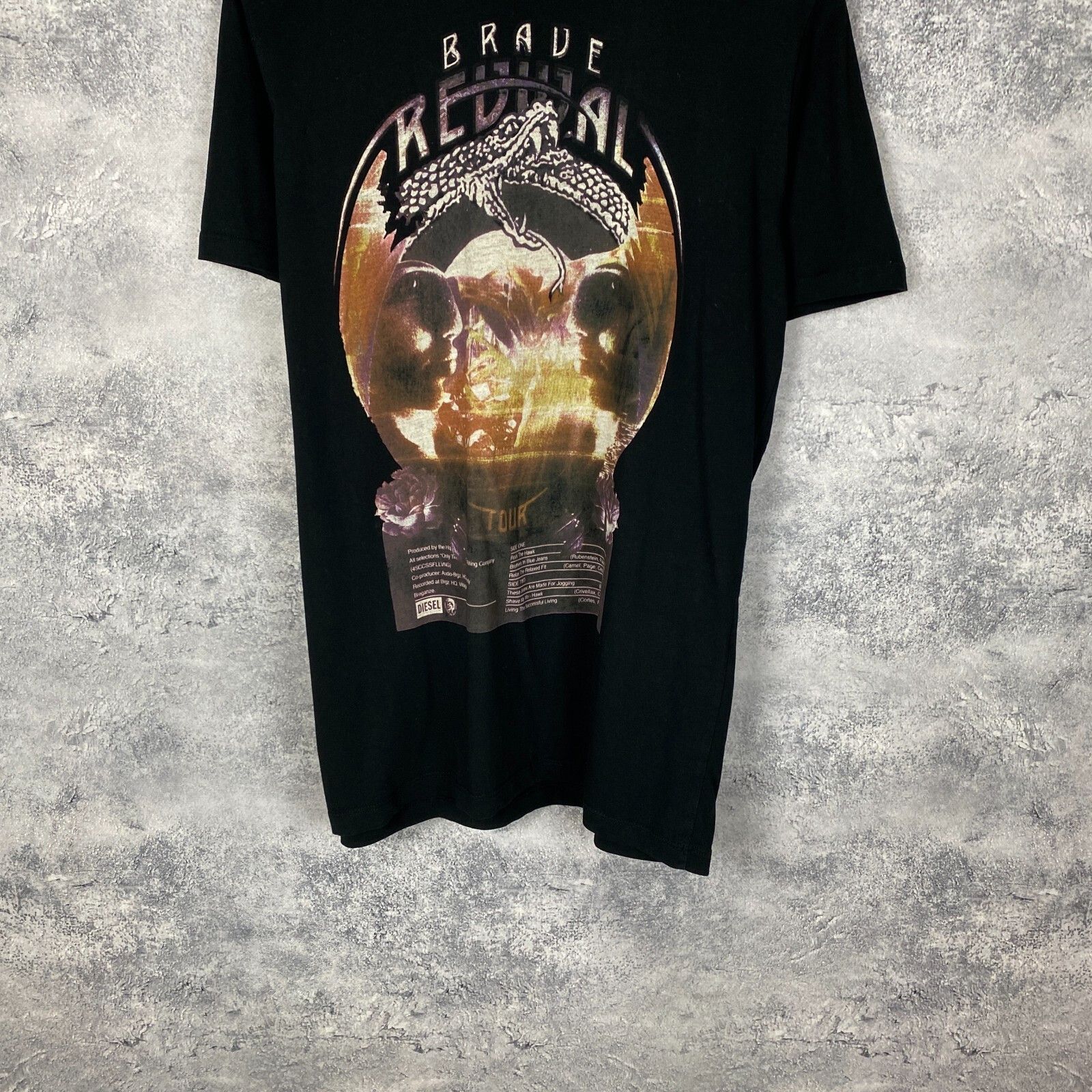 Diesel Diesel Tee Men's Size L Black Short Sleeve ` Size US L / EU 52-54 / 3 - 3 Thumbnail