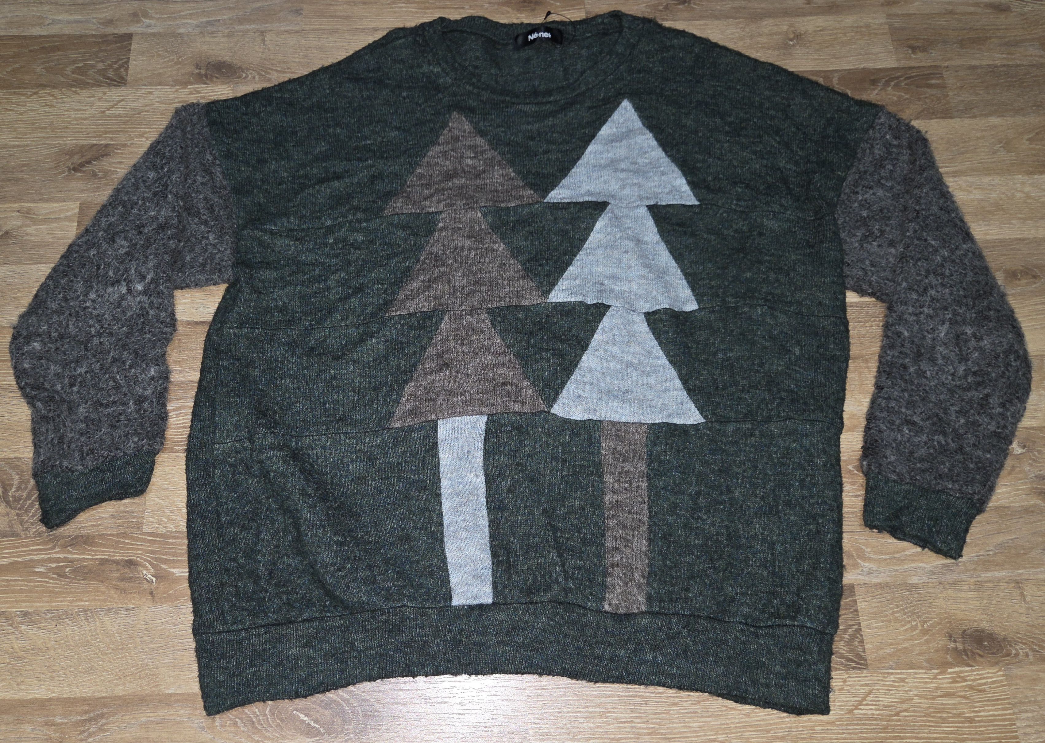 Issey Miyake Ne-net Issey Miyake Tree Patch Knitwear Wool Mohair Sweater Size M / US 6-8 / IT 42-44 - 1 Thumbnail