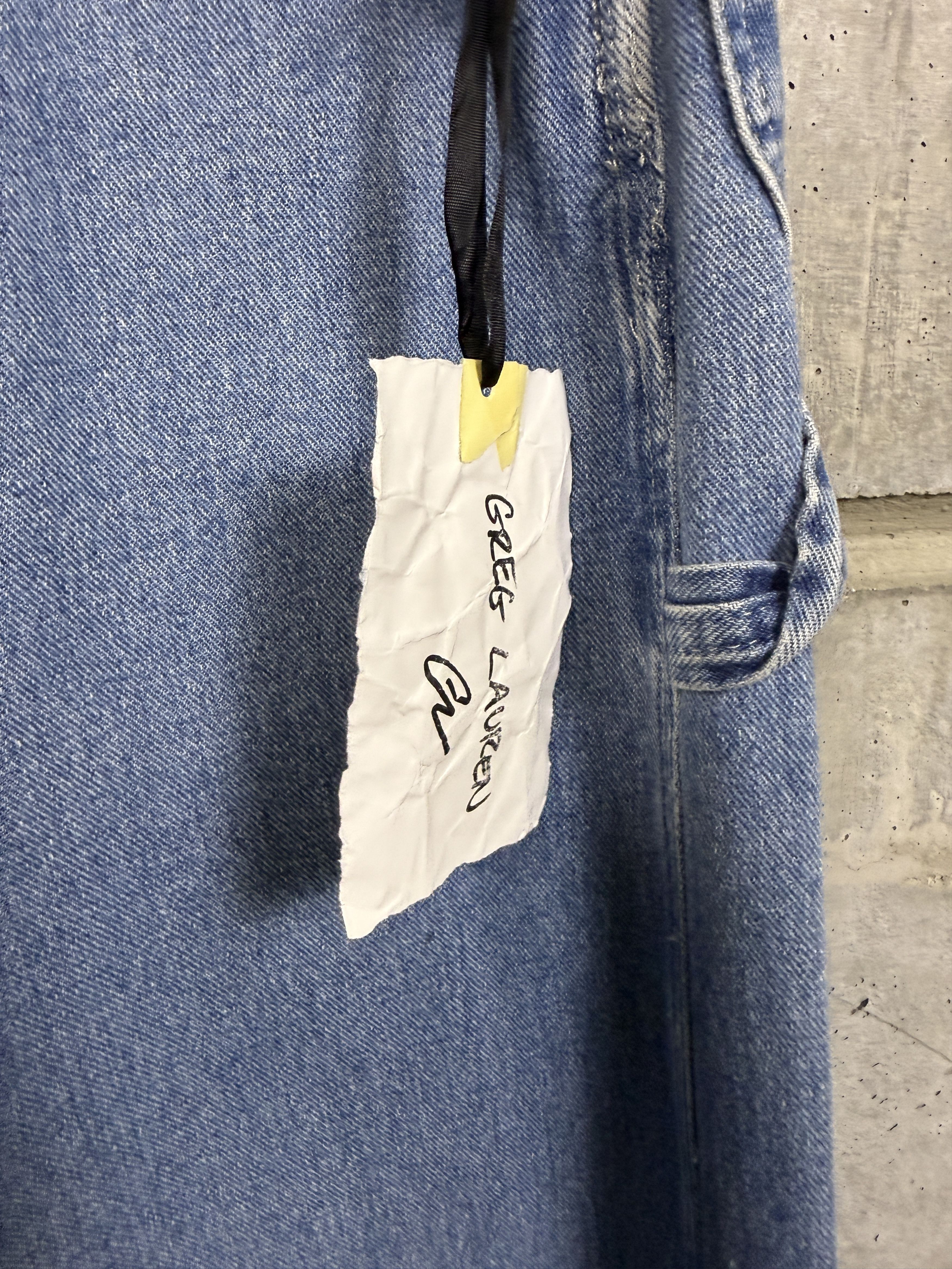 Greg Lauren $1250 Greg Lauren Overall Wide Leg Jeans Size US 34 / EU 50 - 7 Thumbnail