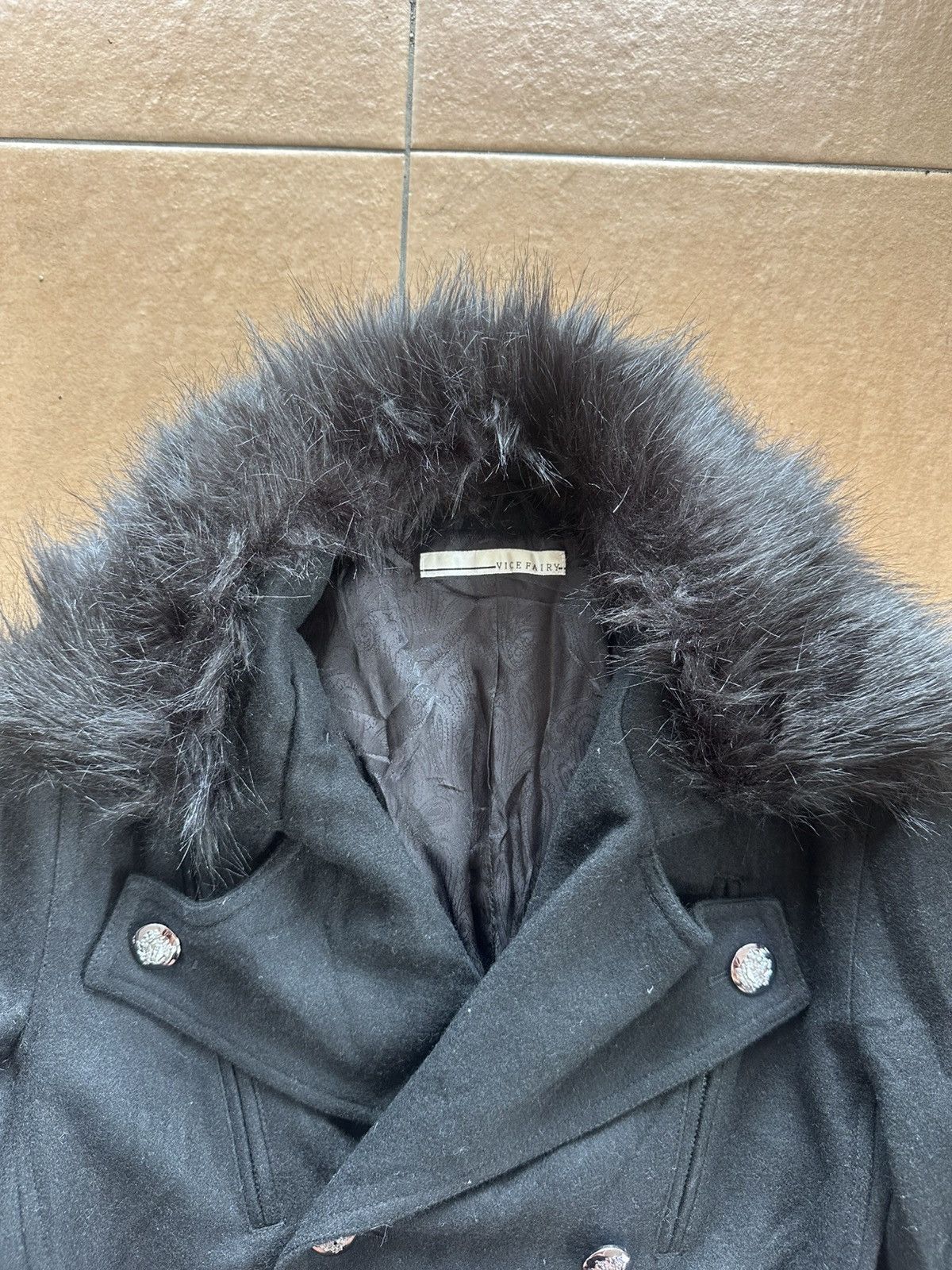 If Six Was Nine Rare! Vice Fairy Wool Fur Trench Coat Size US S / EU 44-46 / 1 - 4 Thumbnail