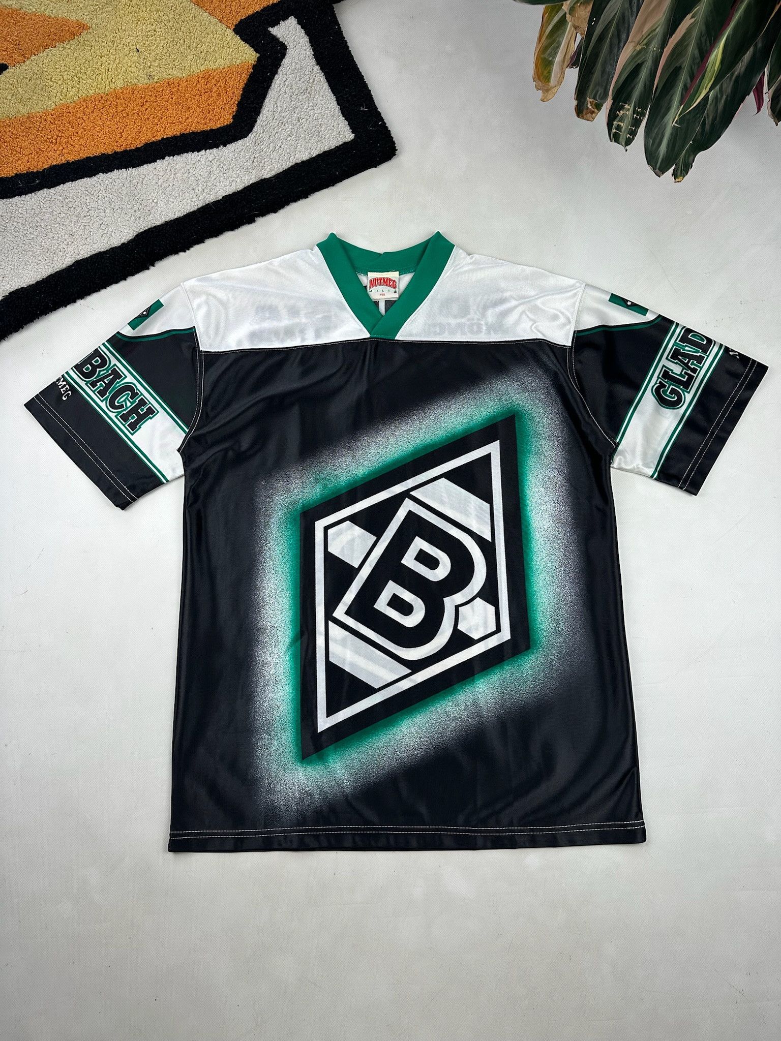 Nutmeg Vintage 90s Borussia Monchengladbach Soccer Jersey Blokecore Size US M / EU 48-50 / 2 - 6 Thumbnail
