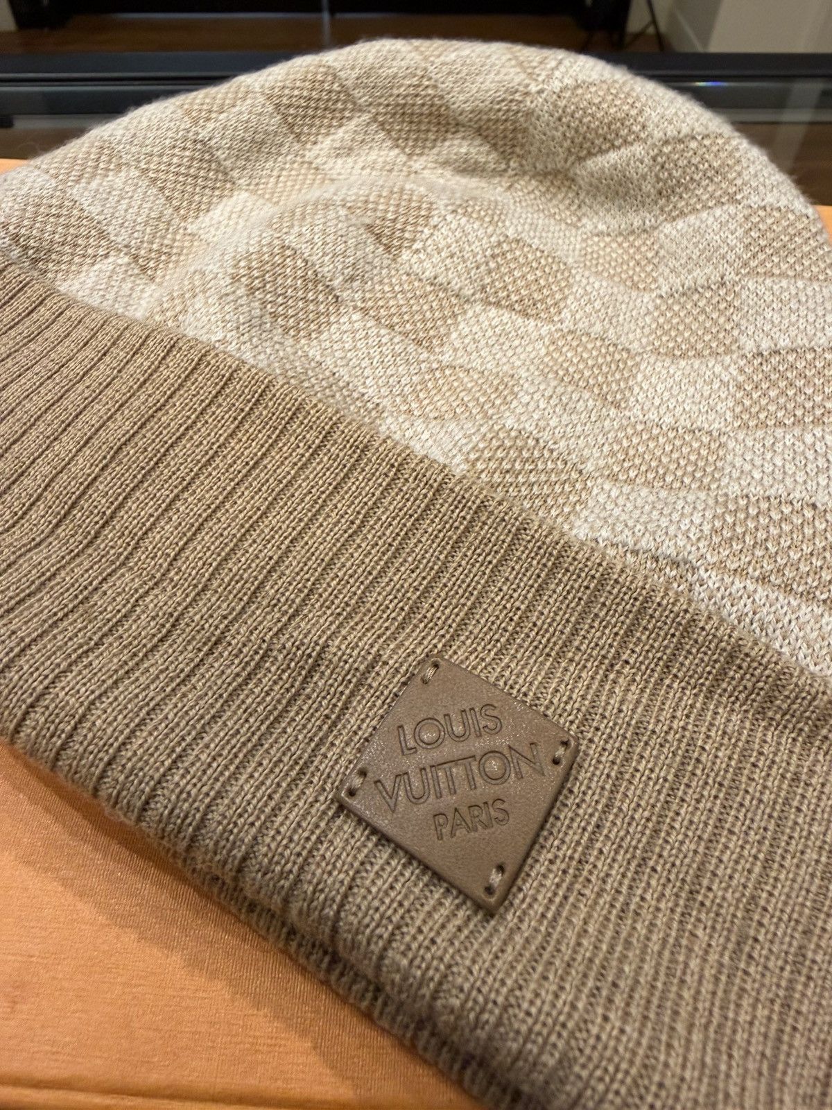 Louis Vuitton Louis Vuitton Neo Petit Damier Beanie - Beige White Size ONE SIZE - 2 Thumbnail