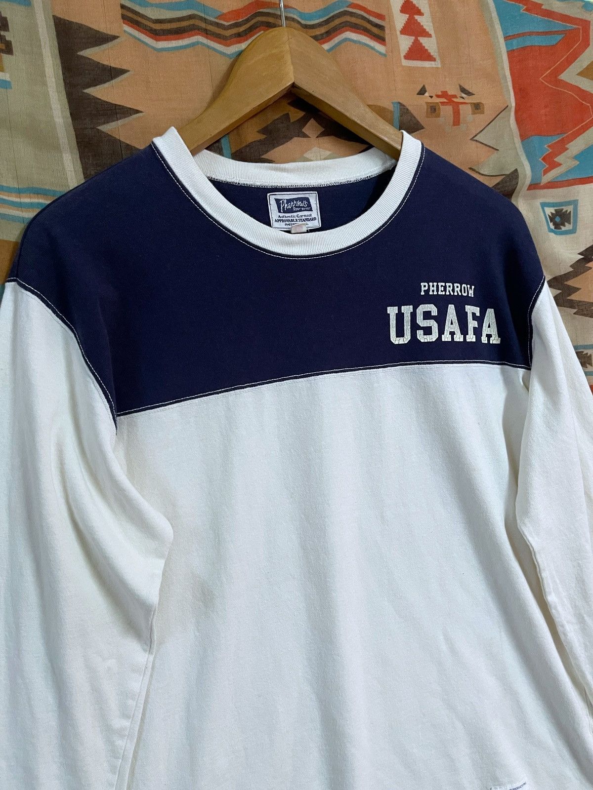 Buzz Rickson's × Japanese Brand × Pherrow's Vintage Pherrows Shirt Raglan XL fit L US Air Force McCoy’s Size US XL / EU 56 / 4 - 3 Thumbnail