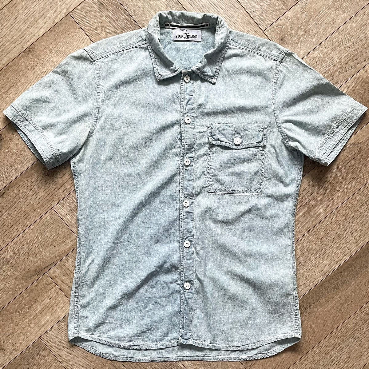Stone Island Stone Island Spring Summer 2013 Short Sleeve Shirt Size US L / EU 52-54 / 3 - 5 Thumbnail