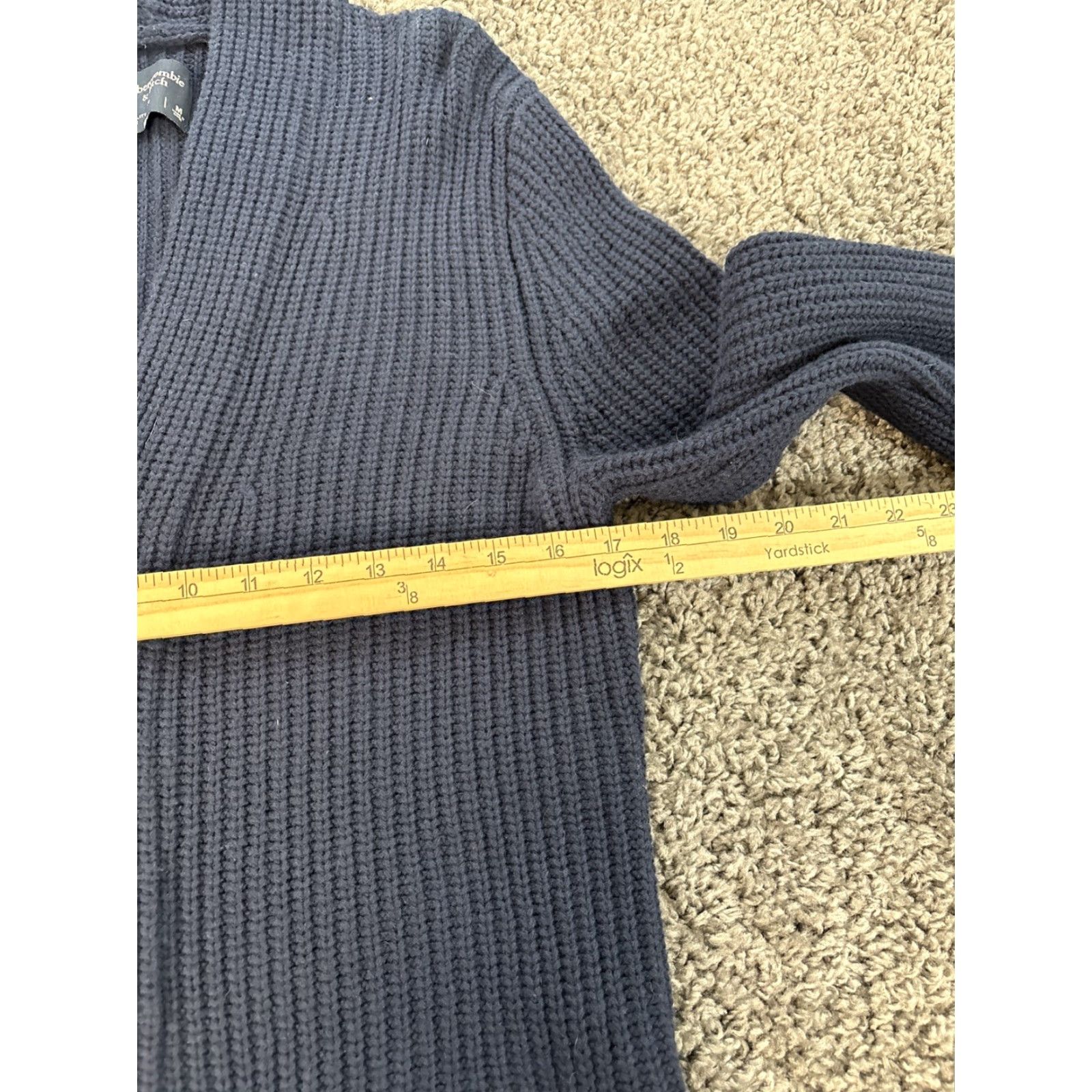 Abercrombie & Fitch Abercrombie & Fitch Sweater Cardigan Mens Medium Blue Shawl Collar Size US M / EU 48-50 / 2 - 3 Thumbnail