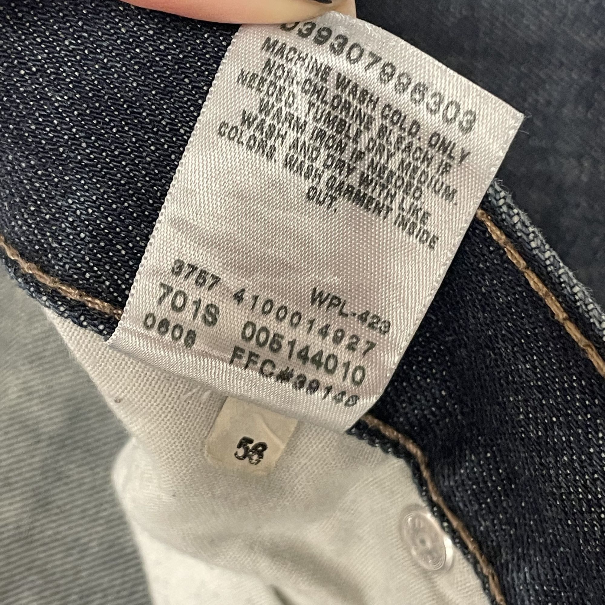 Levi's 514 DARK Blue Jeans SLIM STRAIGHT Denim Pants Size US 33 - 7 Thumbnail