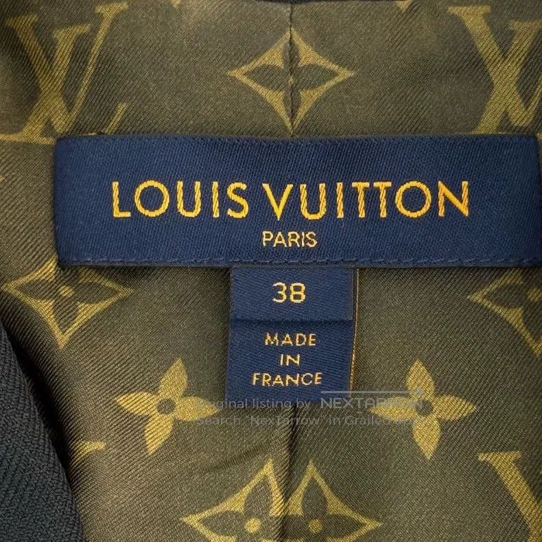 Louis Vuitton Louis Vuitton Black Pocket Patch Letter Wool blazer Size XS / US 0-2 / IT 36-38 - 5 Thumbnail
