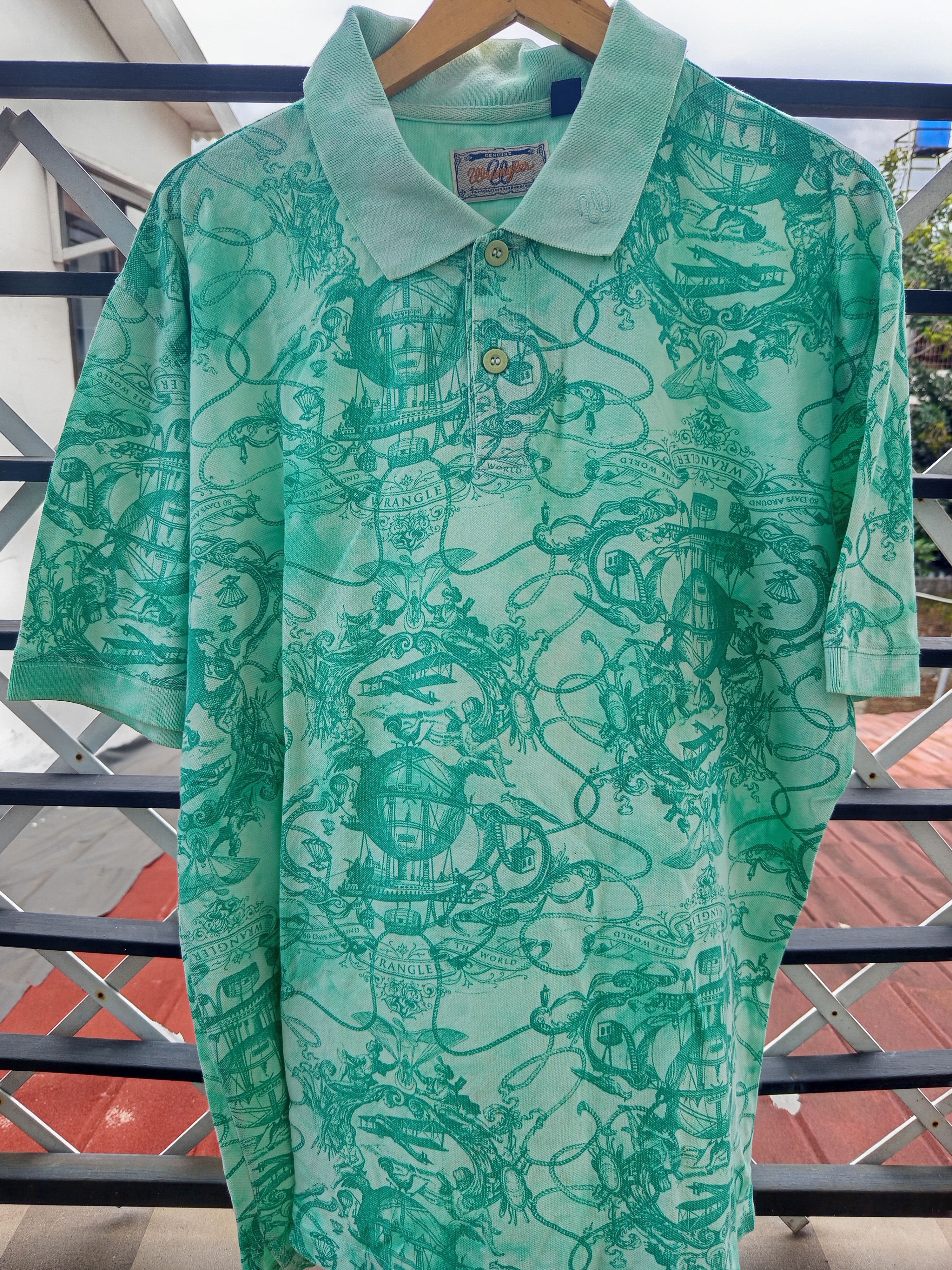 Wrangler Wrangler All Over Print Polo Shirt Size US XL / EU 56 / 4 - 1 Thumbnail