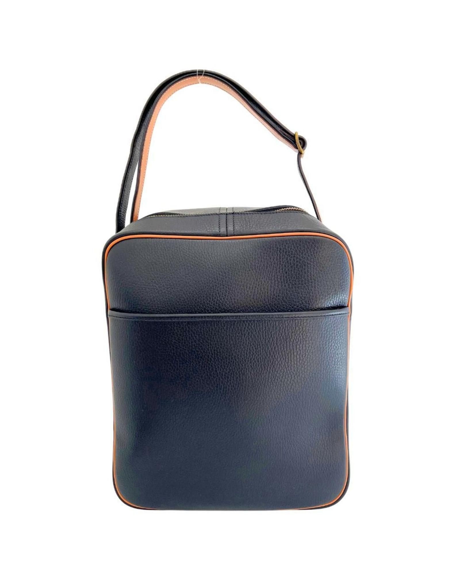 image of Hermes Luxury Leather Shoulder Bag in Black, Women's