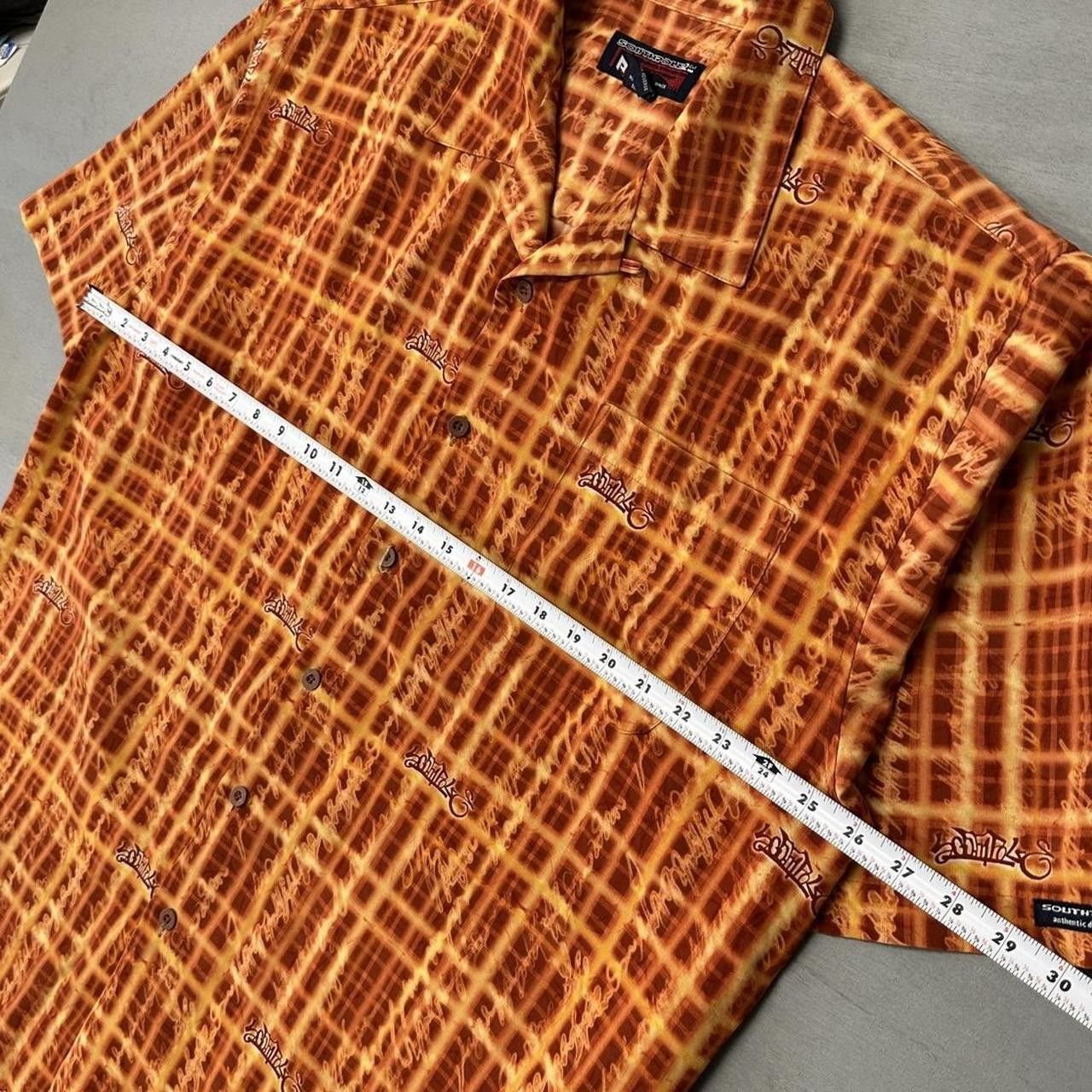 JNCO × Southpole Y2K Crazy Southpole Flames Button Up Collared Shirt XL Size US XL / EU 56 / 4 - 6 Thumbnail