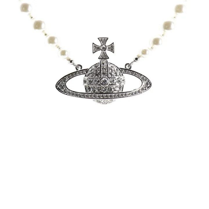 Vivienne Westwood Vivienne Westwood One Row Pearl Relief Choker -2507 Size ONE SIZE - 3 Thumbnail