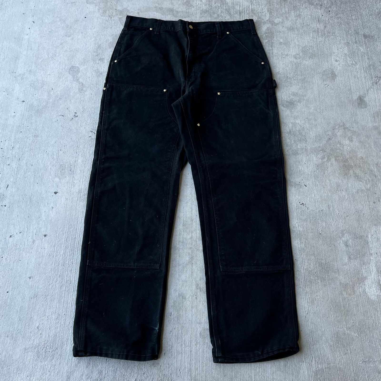 Carhartt × Vintage Carhartt black double knee work wear carpenter pants Size US 36 / EU 52 - 1 Thumbnail