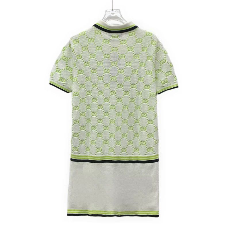Gucci Gucci 24 color-blocked logo inlaid full-print cotton lapel Size M / US 6-8 / IT 42-44 - 2 Thumbnail