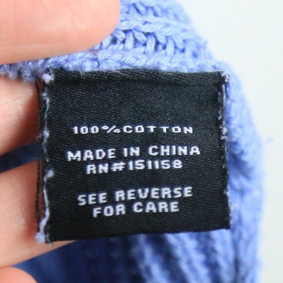 525 America 535 America Tight Knitted Marine Blue High Low Sweater Size L / US 10 / IT 46 - 5 Thumbnail