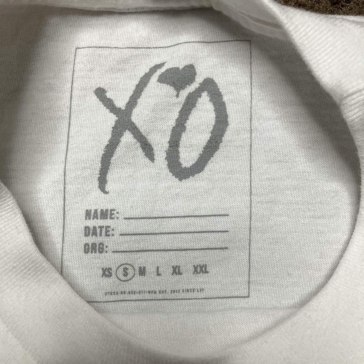 XO The Weeknd Dawn FM XO Graphic T Shirt Mens Size Small White Size US S / EU 44-46 / 1 - 4 Thumbnail