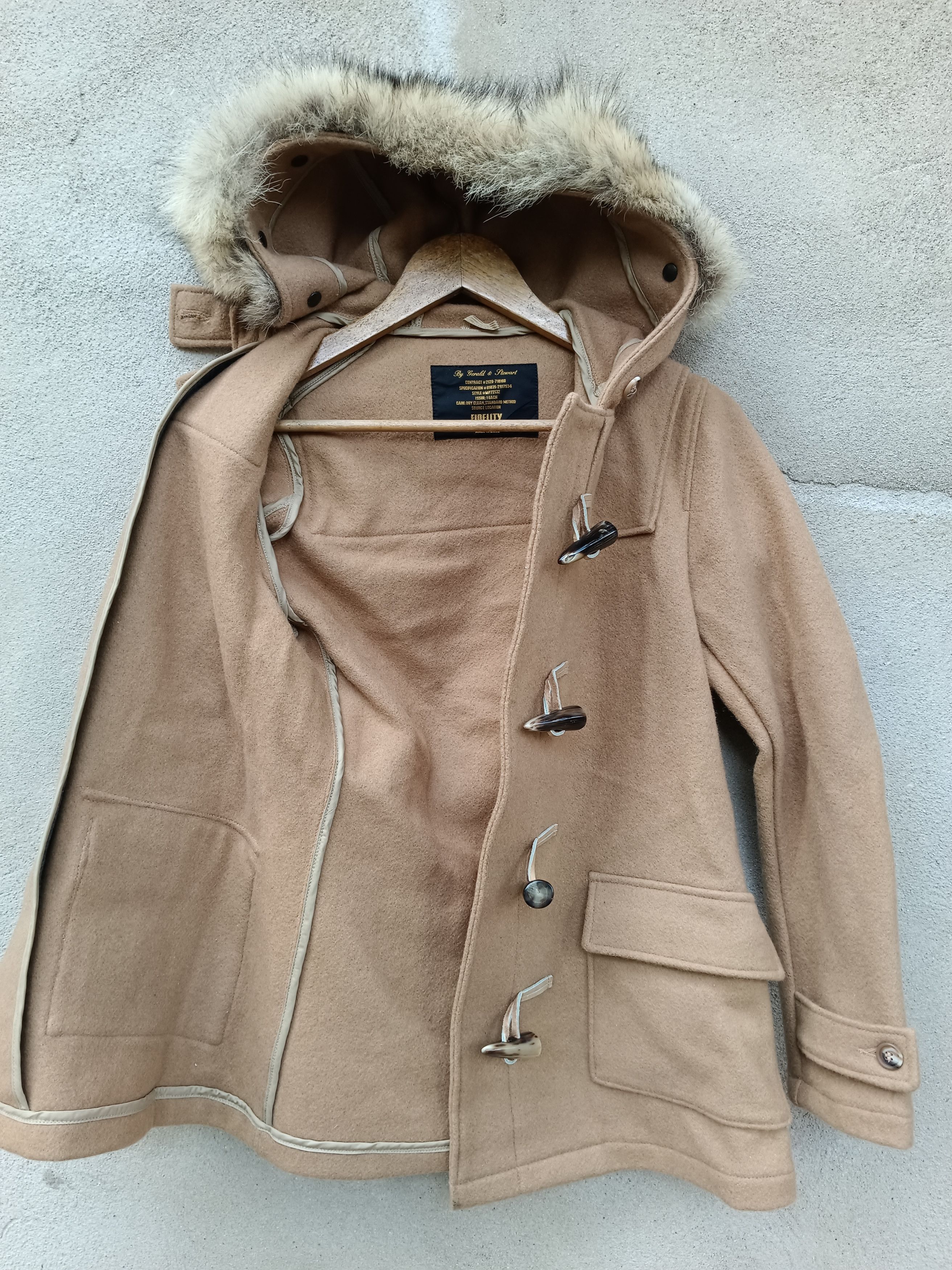 Fidelity × If Six Was Nine × Le Grande Bleu (L.G.B.) Fidelity Fur Coyote Hood Toggle Coat Size US M / EU 48-50 / 2 - 11 Thumbnail