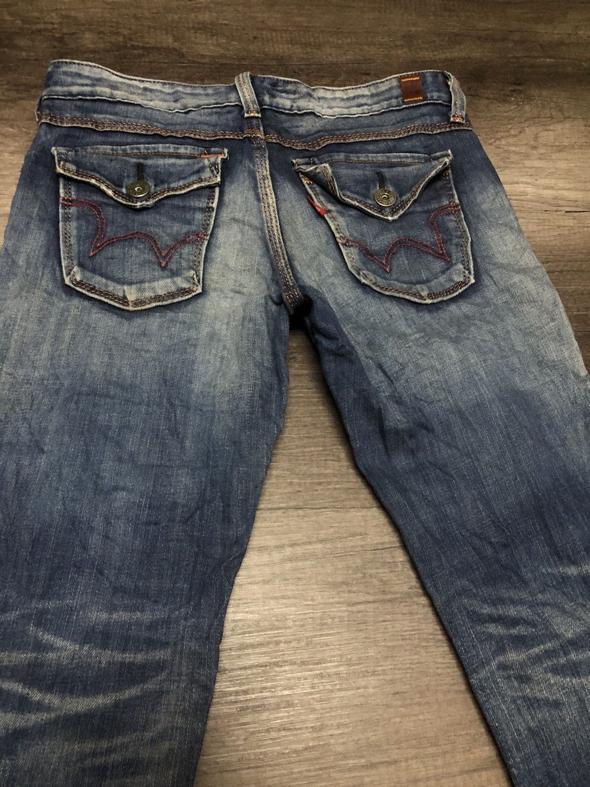 Edwin × Vintage VINTAGE EDWIN BLUE TRIP SELVEDGE DENIM Size 30" / US 8 / IT 44 - 7 Thumbnail