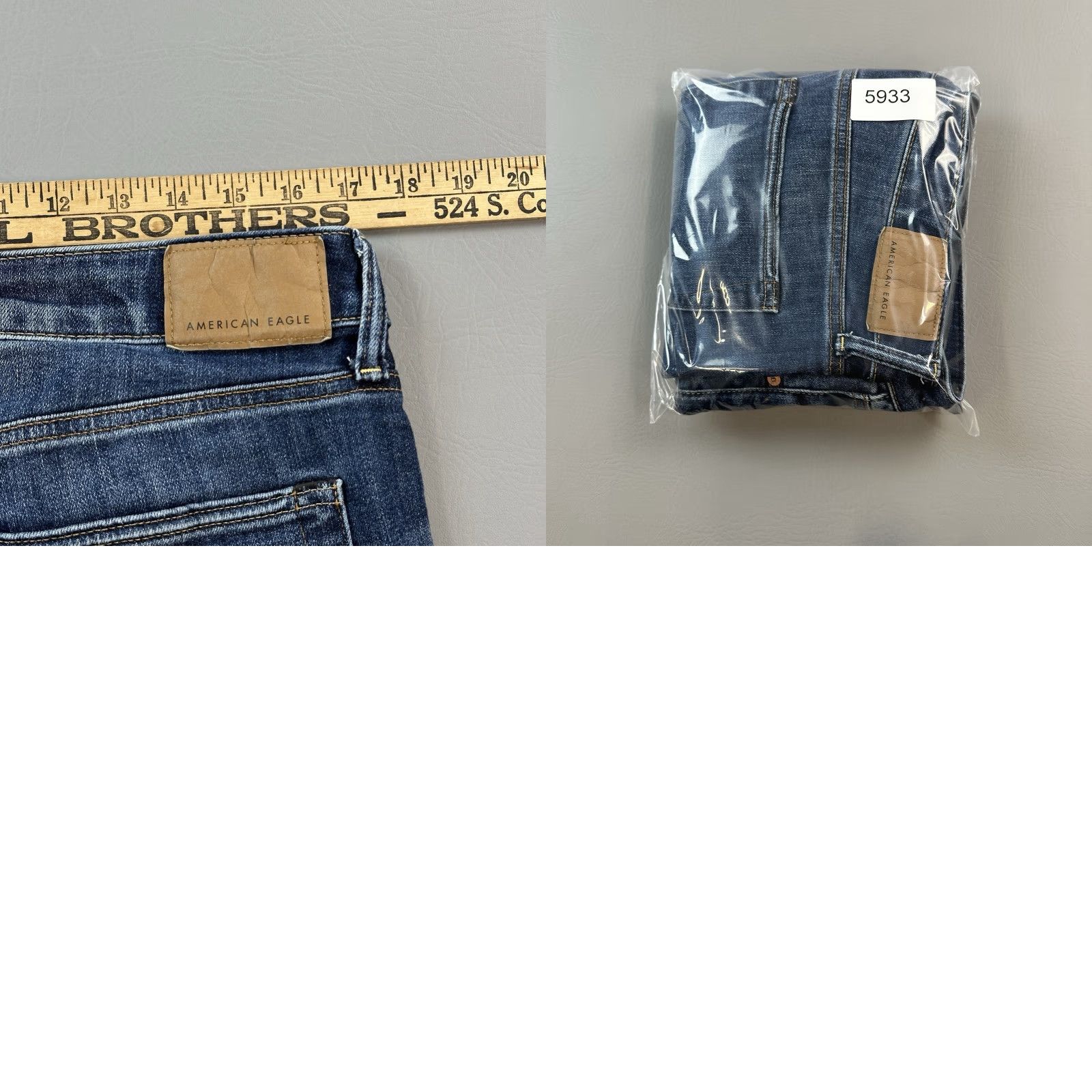 American Eagle Outfitters American Eagle Jeans Mens 34x34 34x32 Dark Wash Athletic Straight Stretch Jeans Size US 34 / EU 50 - 9 Thumbnail