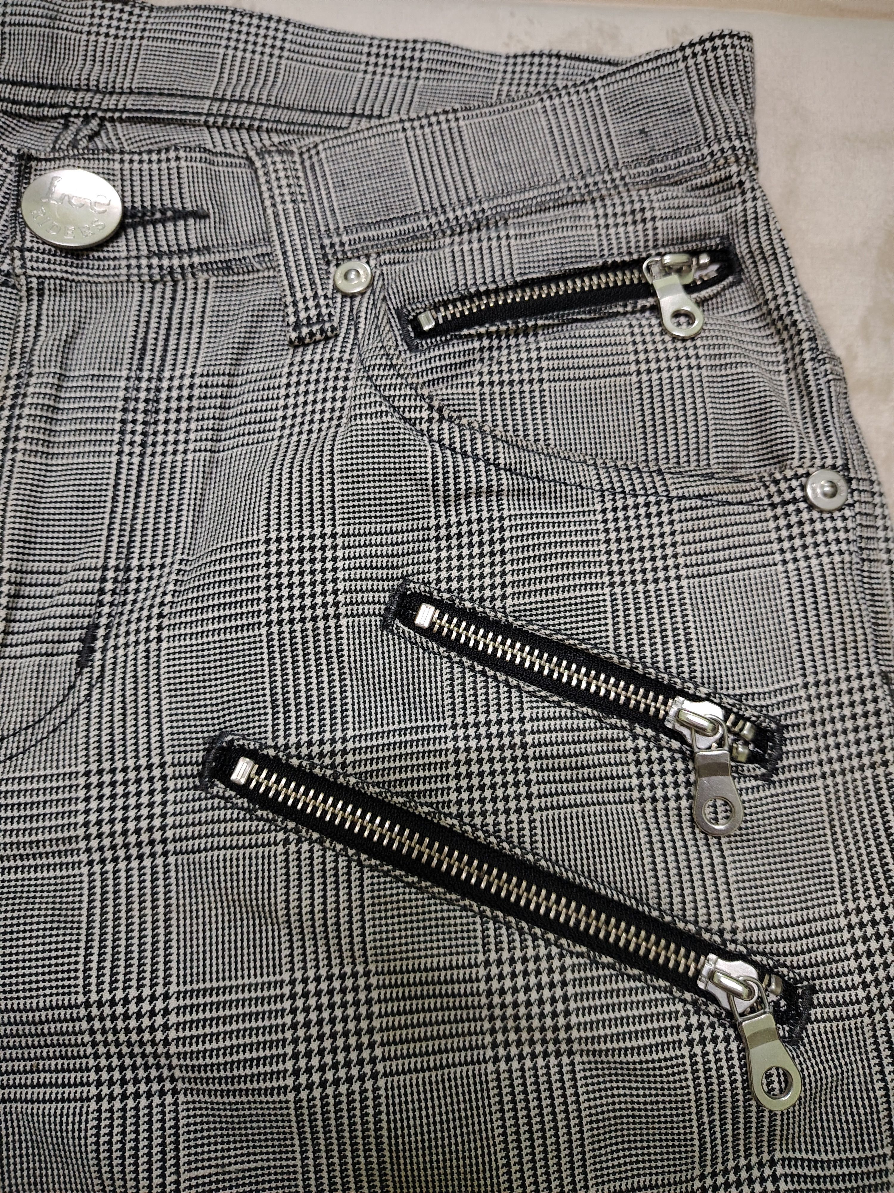 Lee Rare Vintage LEE Riders Punk Bondage Houndstooth Pants Size US 33 - 5 Thumbnail