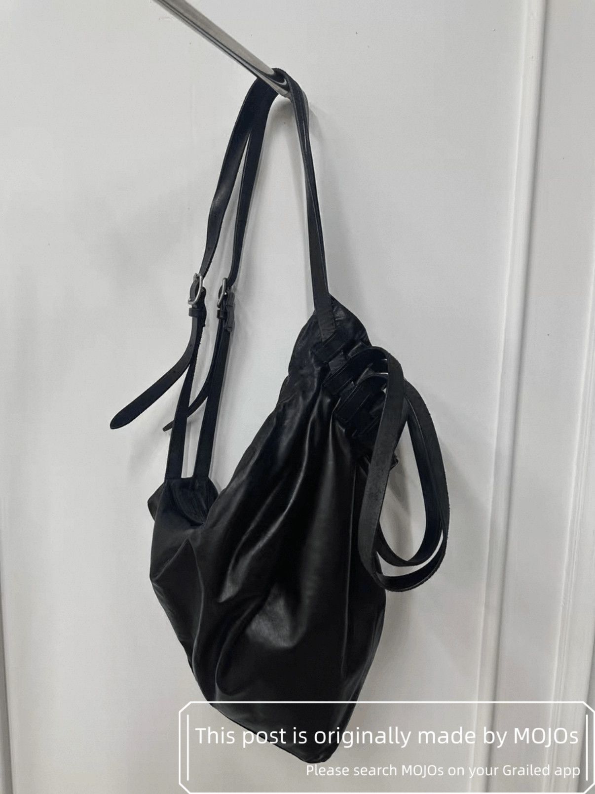 Yohji Yamamoto Pour Homme Leather Bundle Bag mojos49